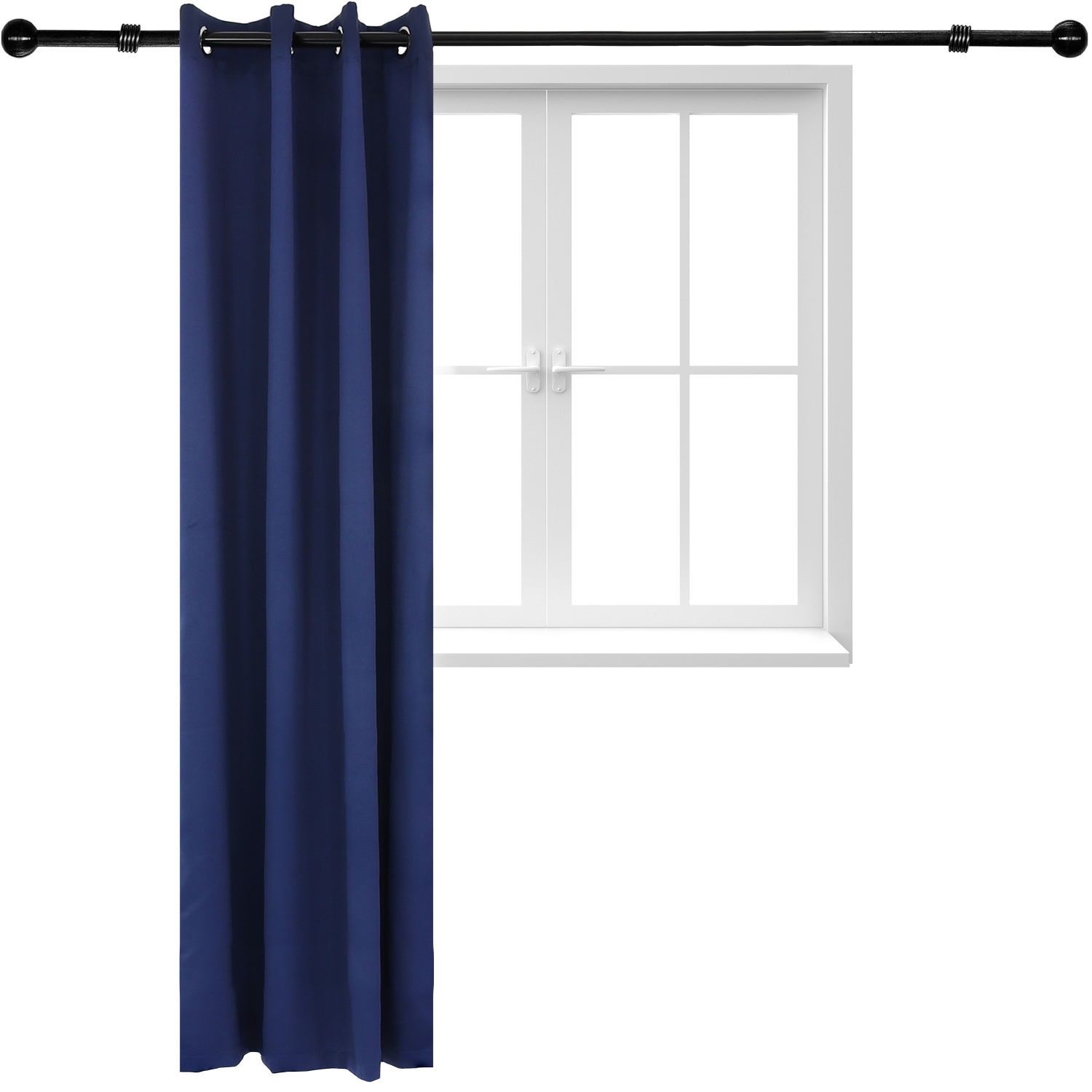 Sunnydaze Outdoor Blackout Curtain Panel - Blue - 52 in x 96 in