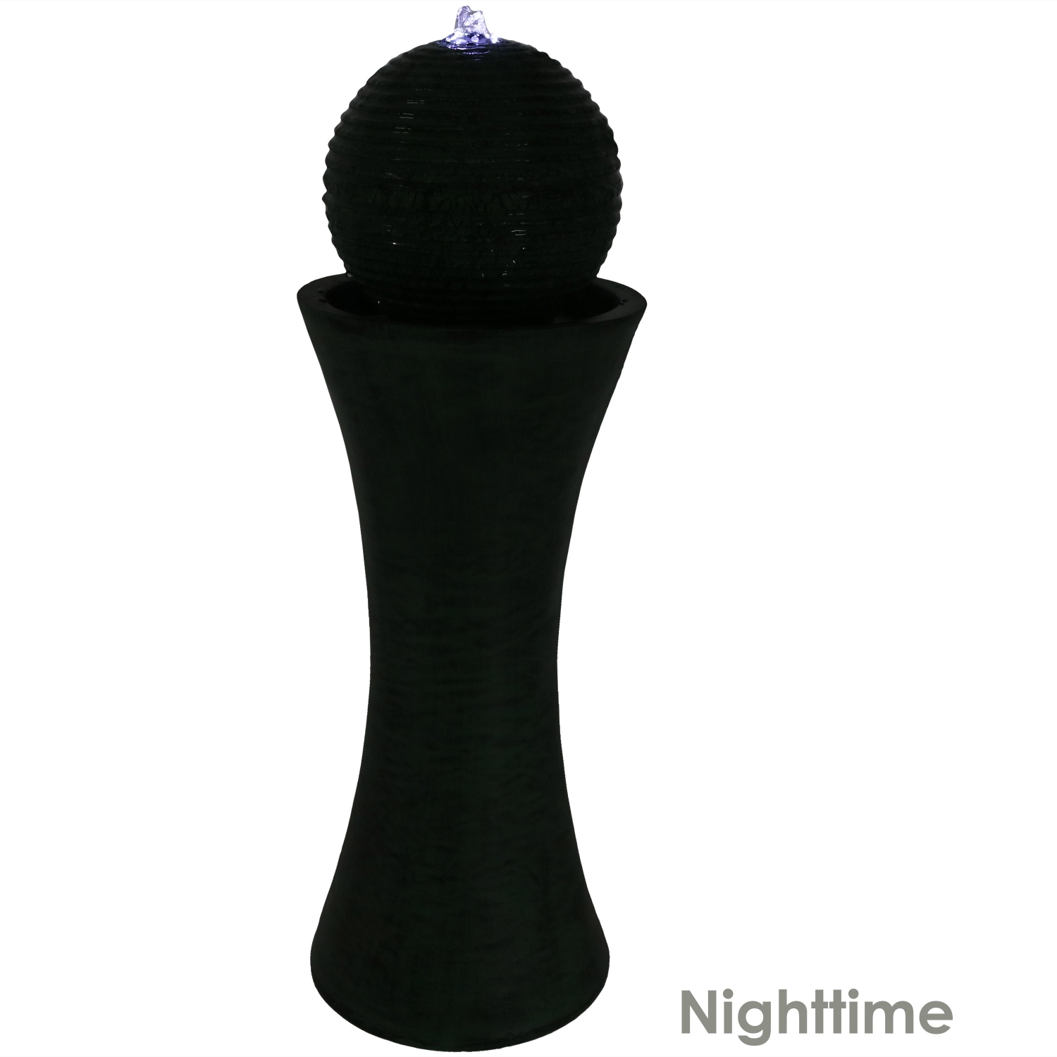 Sunnydaze Desert Spring Solar Water Fountain with Battery/Pump - 30 in