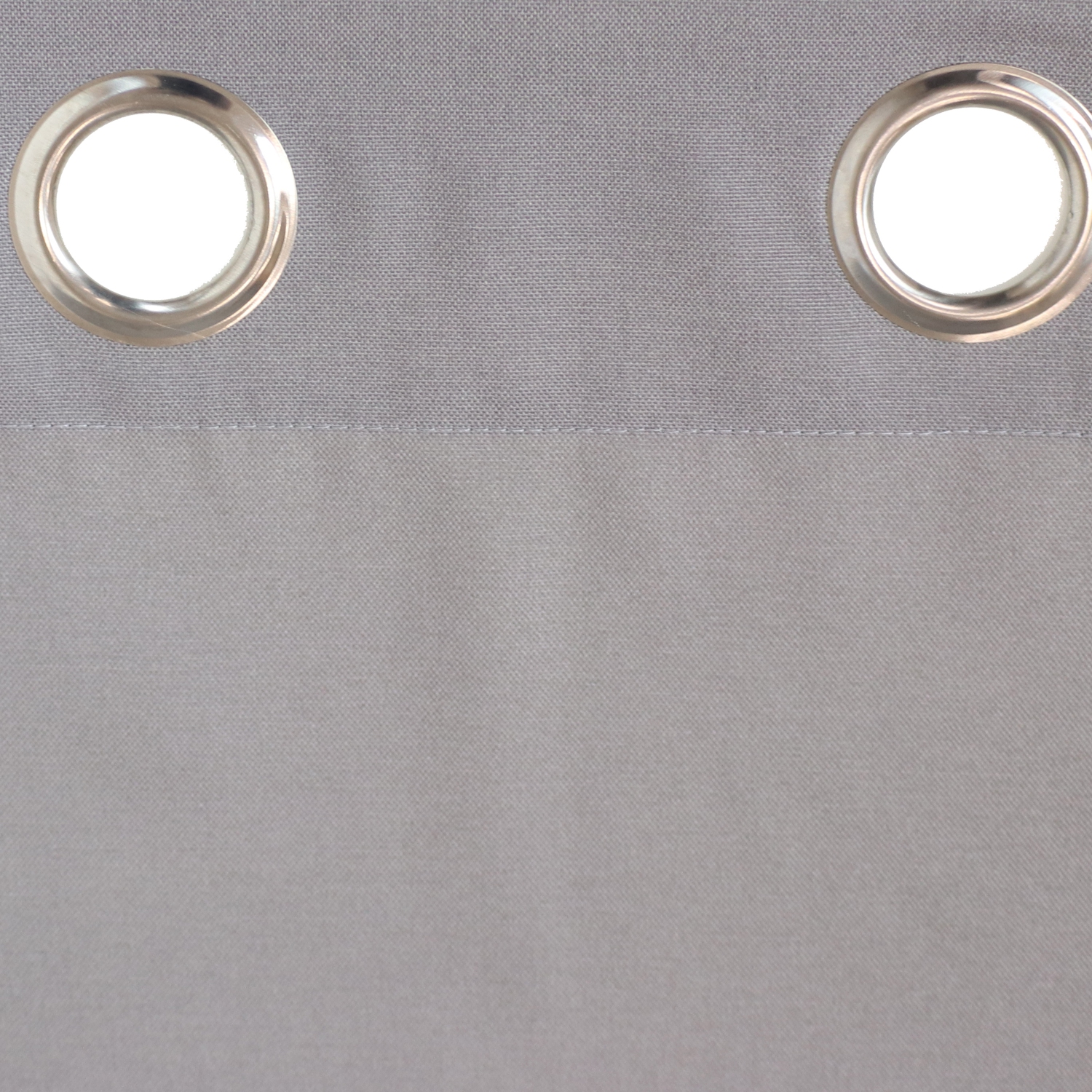 2 panneaux de rideaux intérieurs et extérieurs avec dessus à œillet - 52 x 84 po - gris
