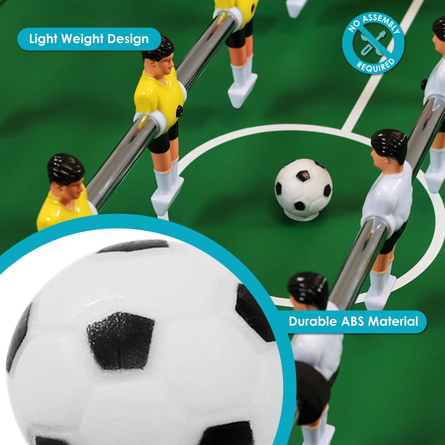 Billes de rechange de la table Sunnydaze Foosball - 36 mm, taille standard - 12