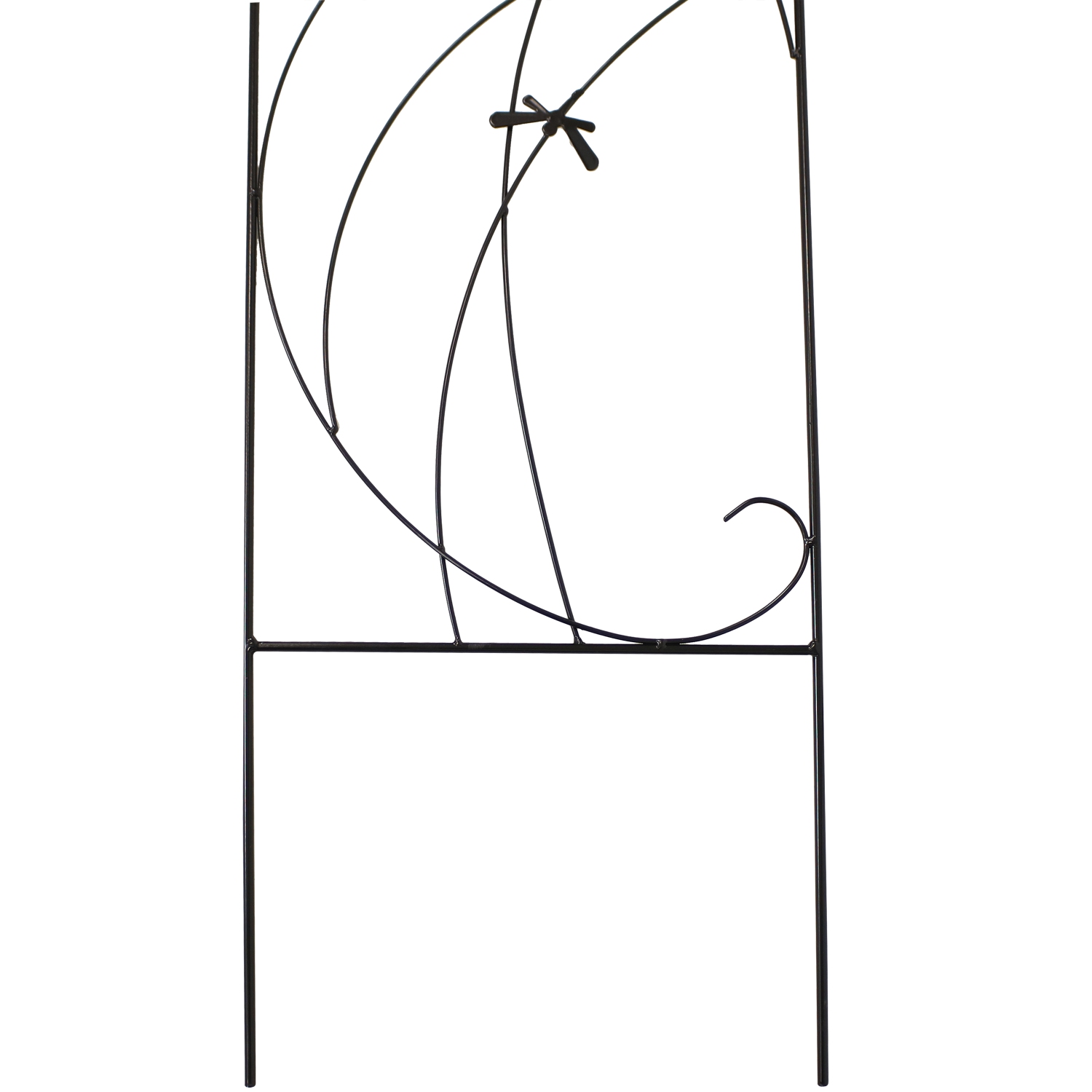 Sunnydaze 55 in Steel Dragonfly Delight Garden Plant Trellis - Set of 2