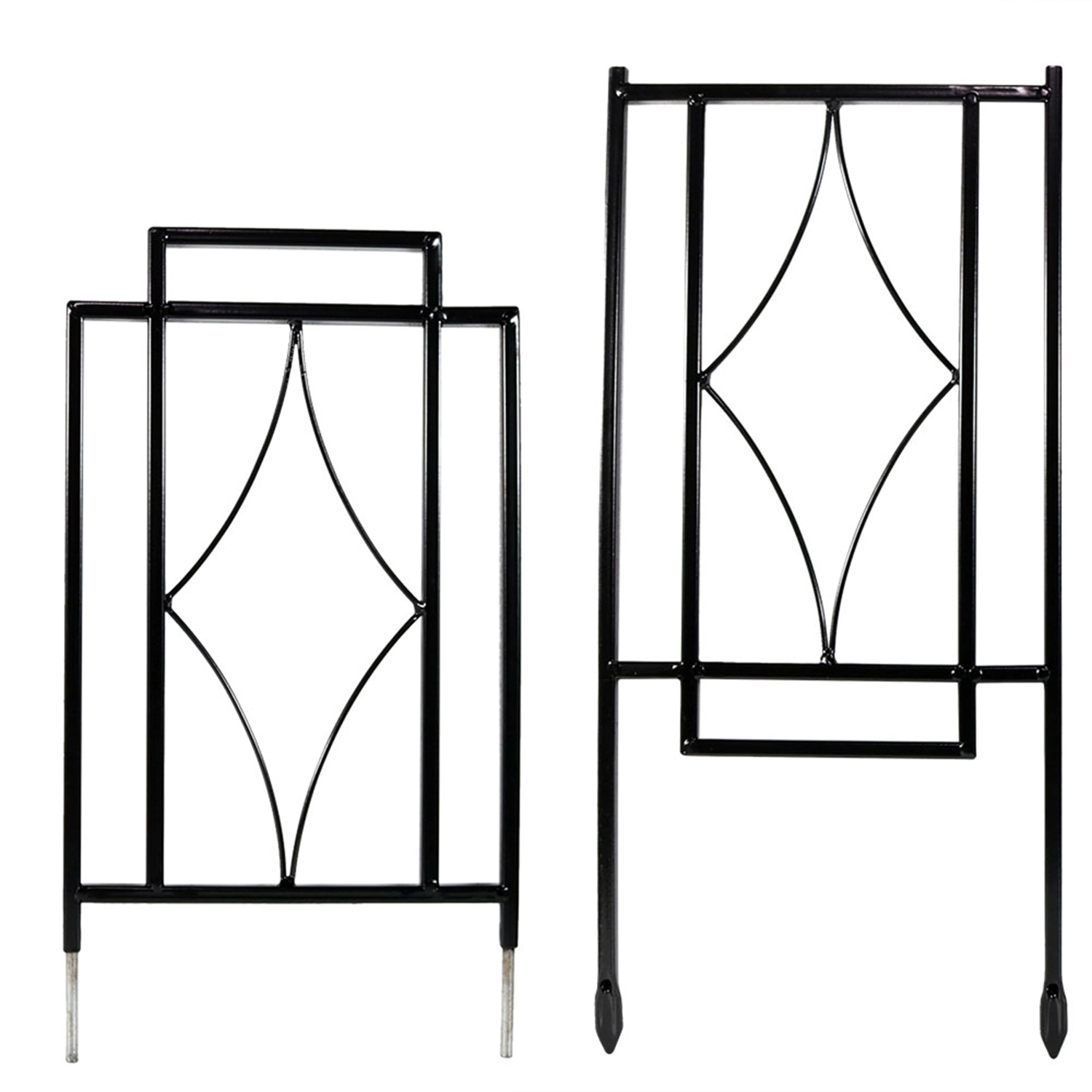 Sunnydaze 30 in Steel Wire Contemporary Garden Plant Trellis - Set of 2