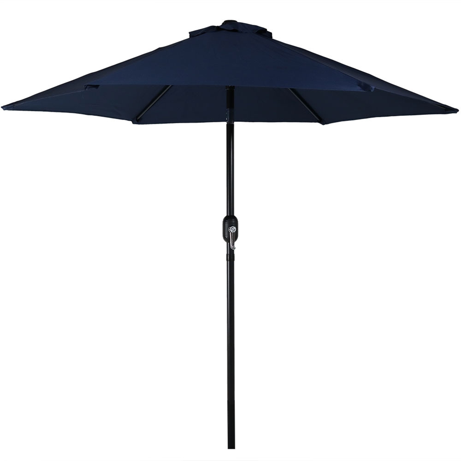 Sunnydaze 7.5 ft Aluminum Patio Umbrella with Tilt and Crank - Blue