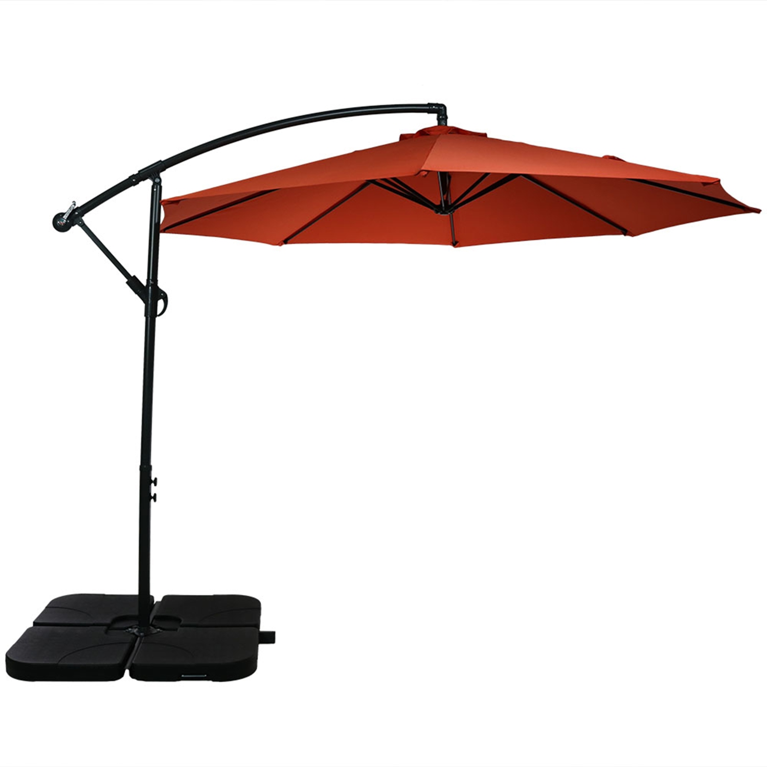 Sunnydaze Sand or Water Square Cantilever Offset Patio Umbrella Base Plates