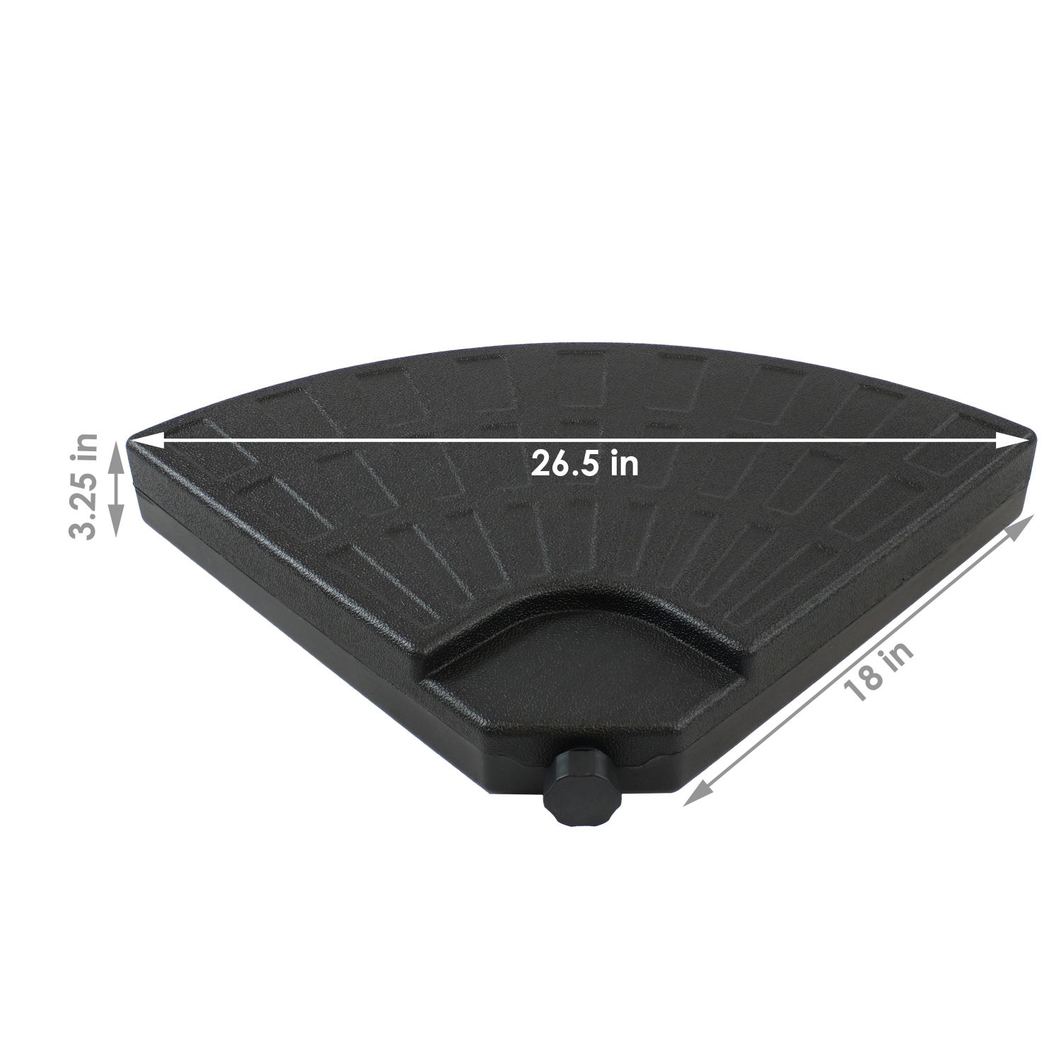 Sunnydaze Sand or Water Round Cantilever Offset Patio Umbrella Base Plates