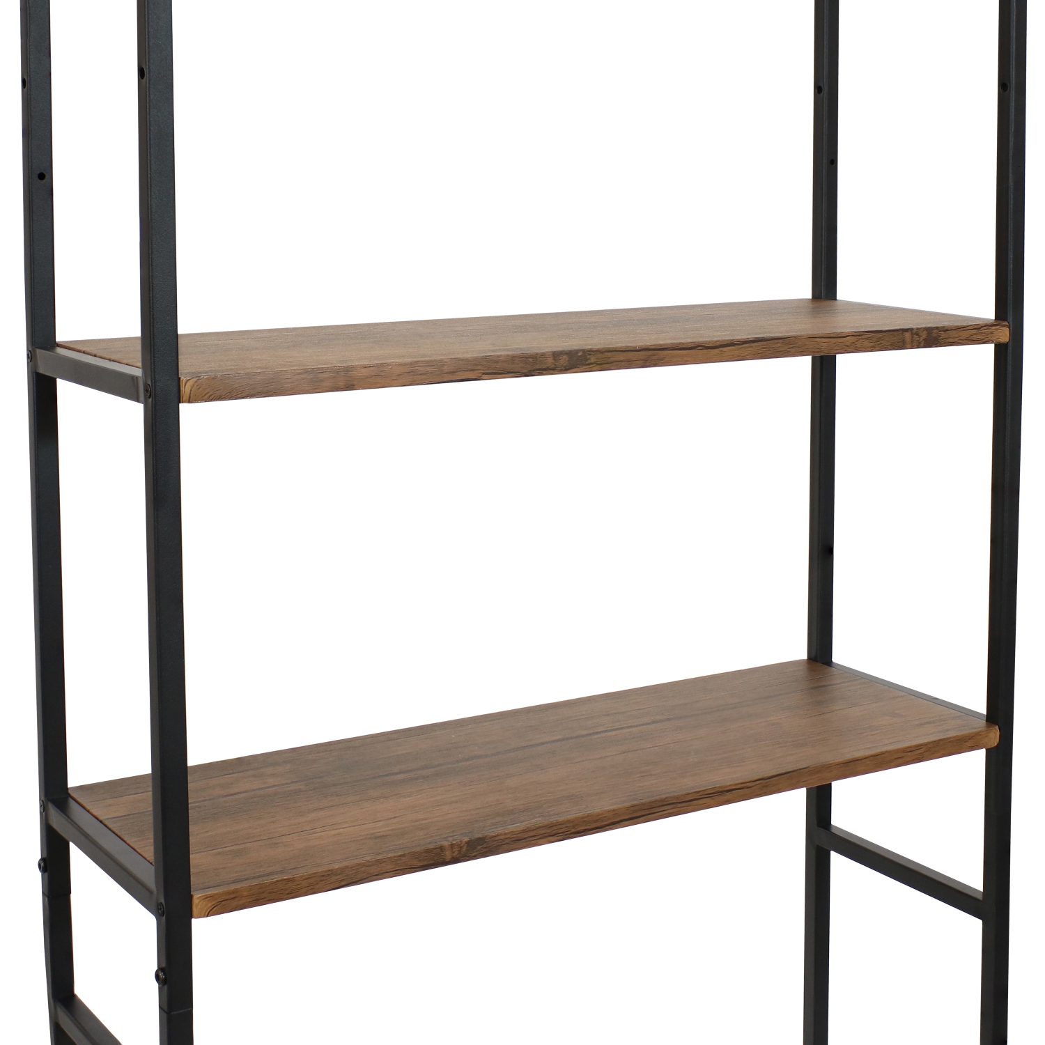 Sunnydaze 3-Tier Over-the-Toilet Bathroom Storage Shelf - 71 in - Teak
