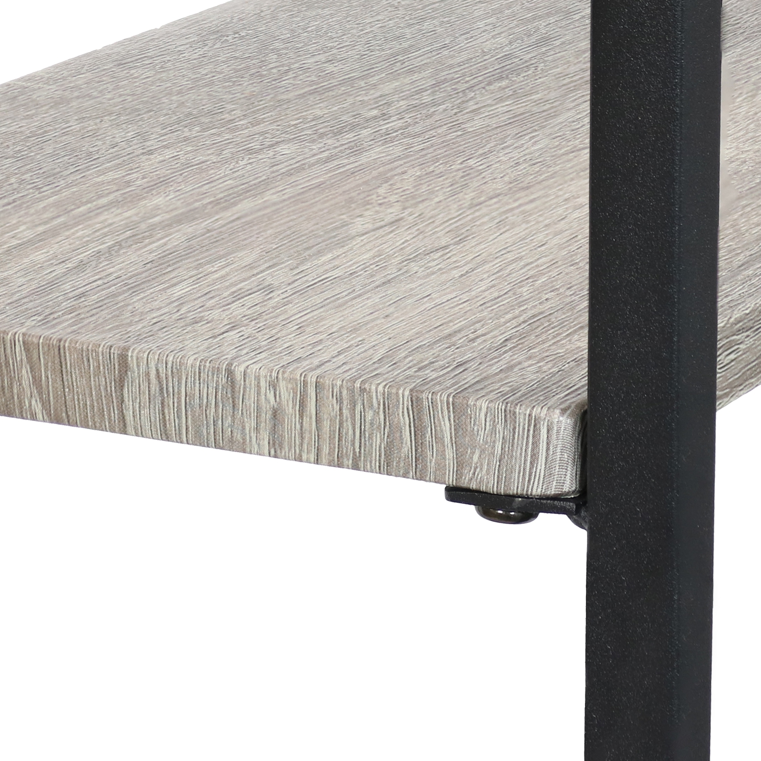 Sunnydaze 4-Tier Industrial Over-the-Toilet Storage Shelf - Oak Gray