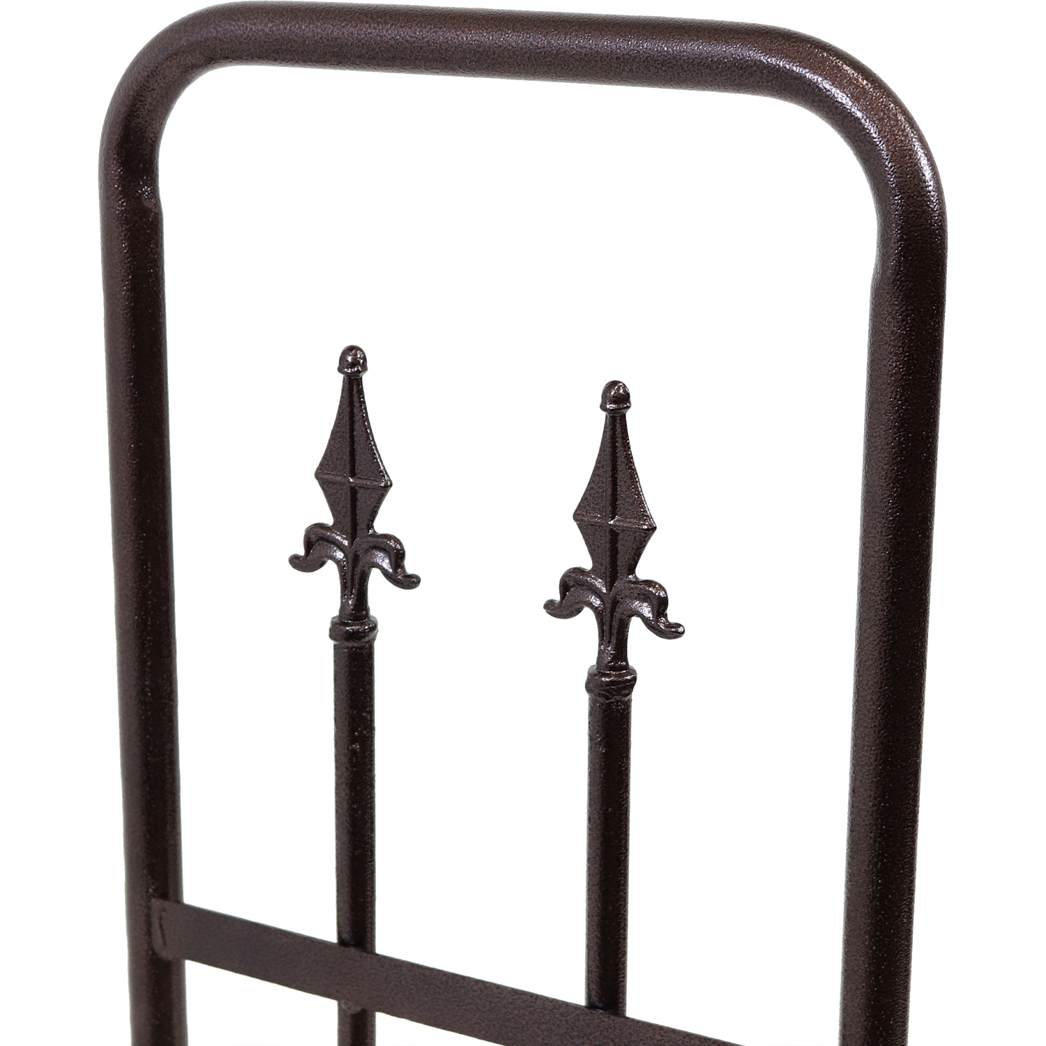 Sunnydaze 6 ft Decorative Steel Firewood Log Rack - Bronze