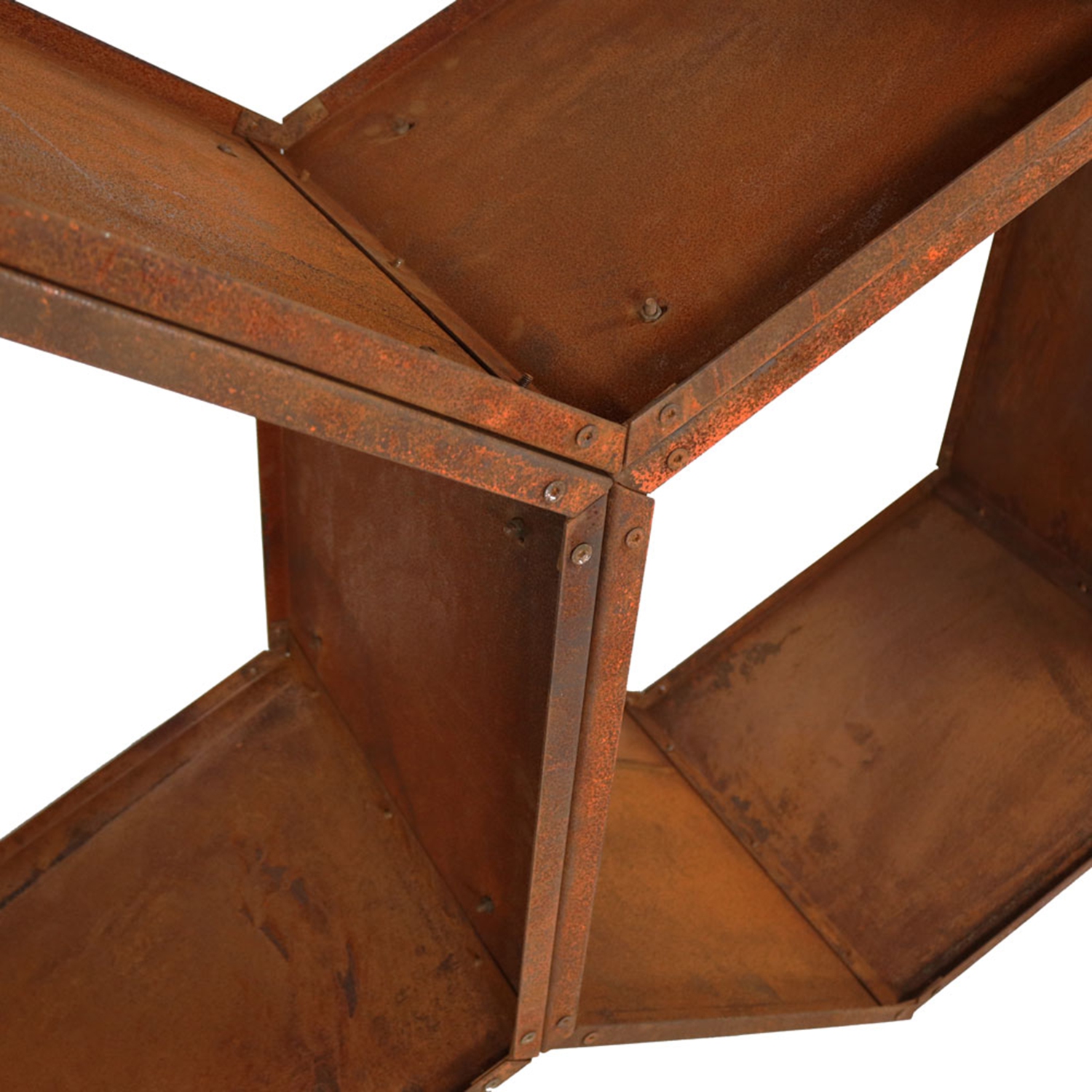 Sunnydaze 30 in Hexagon Rustic Honeycomb Firewood Log Rack - Set of 3