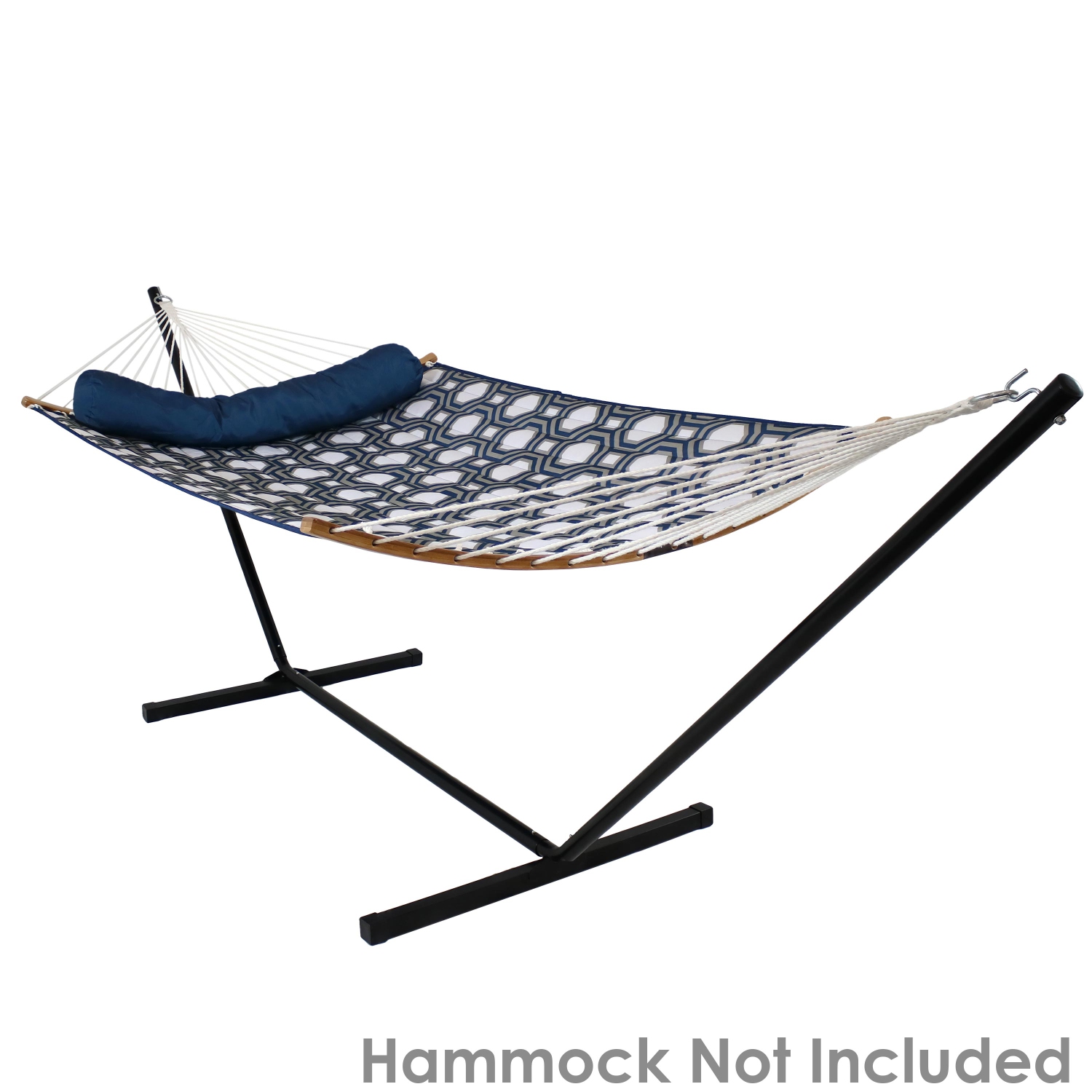 Sunnydaze Powder-Coated Steel Beam Construction Hammock Stand - 12 ft