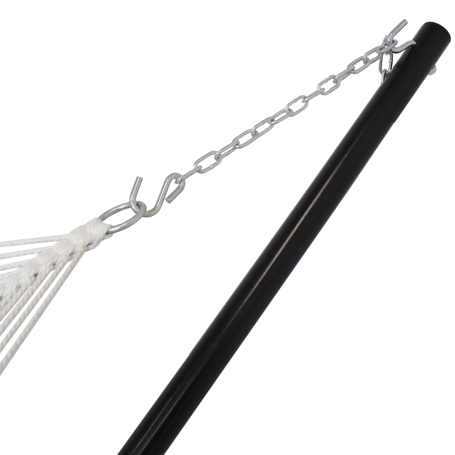 Sunnydaze 2-Person Quilted Fabric Hammock with Steel Stand - Blue/Green