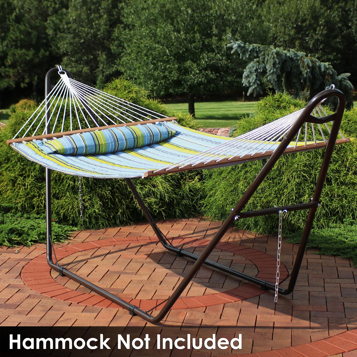 Sunnydaze Powder-Coated Steel Universal Hammock Stand - Bronze - 124 in