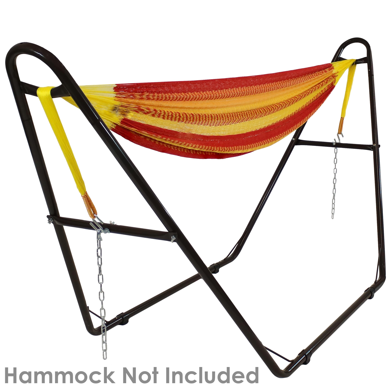 Sunnydaze Powder-Coated Steel Universal Hammock Stand - Bronze - 124 in