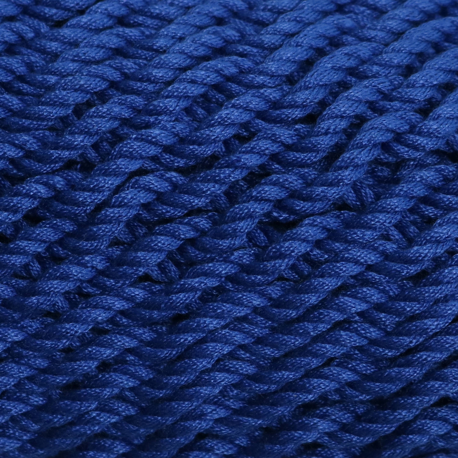 Sunnydaze Extra Large Polyester Rope Hammock Chair and Spreader Bar - Blue