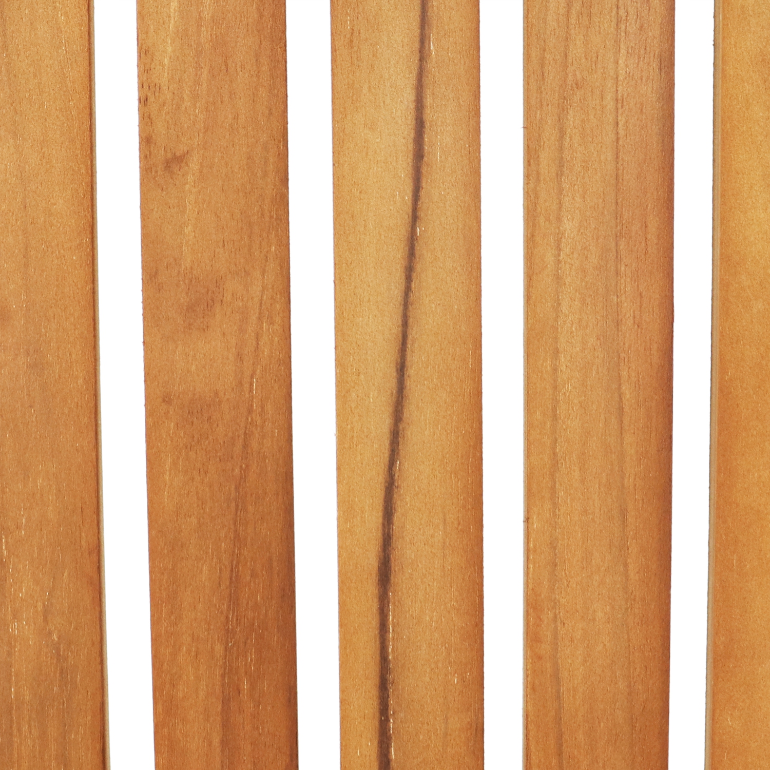 Sunnydaze Solid Teak Wood Stackable Outdoor Dining Armchair - Light Brown