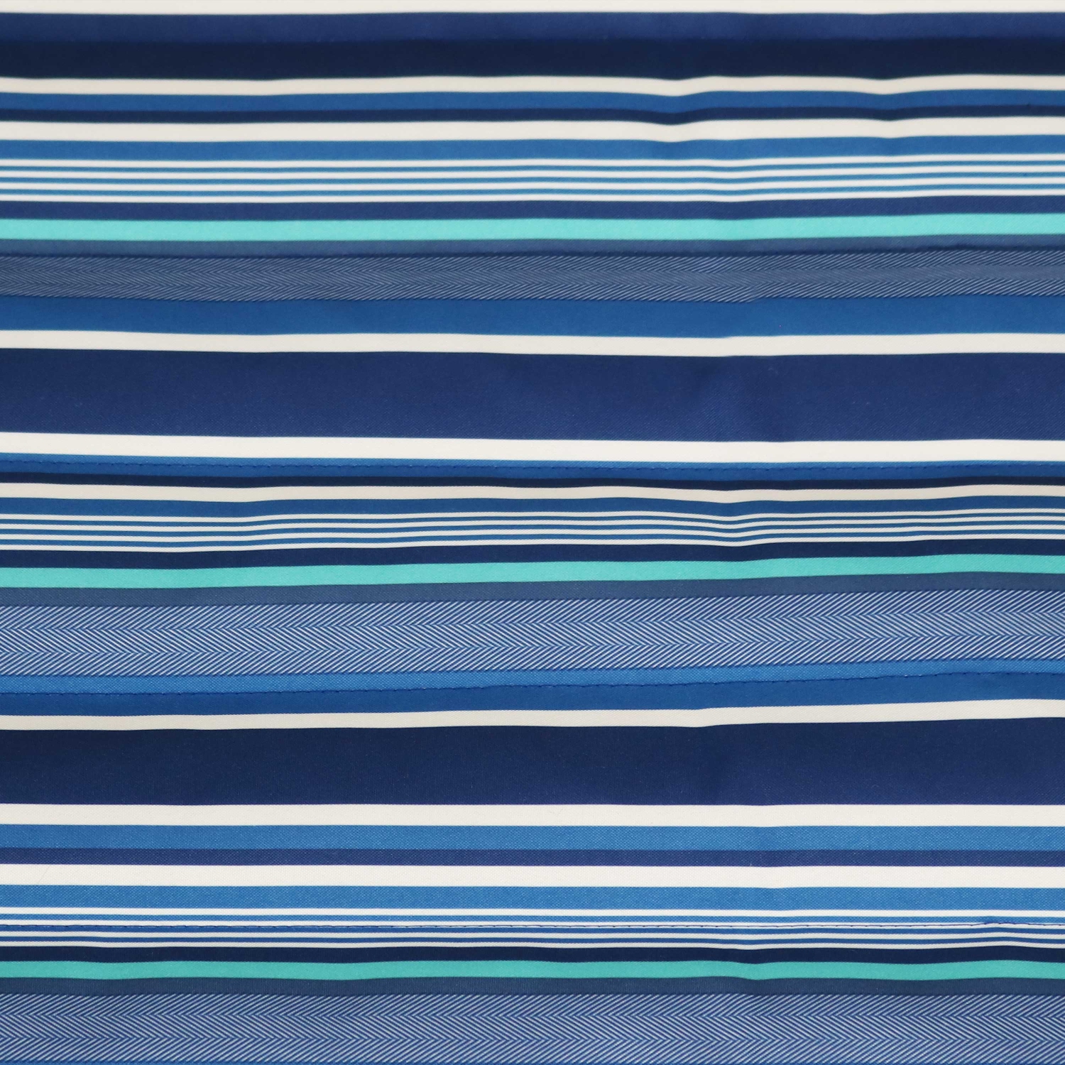 Sunnydaze Large Quilted Hammock with Spreader Bar and Pillow - Blue Stripe