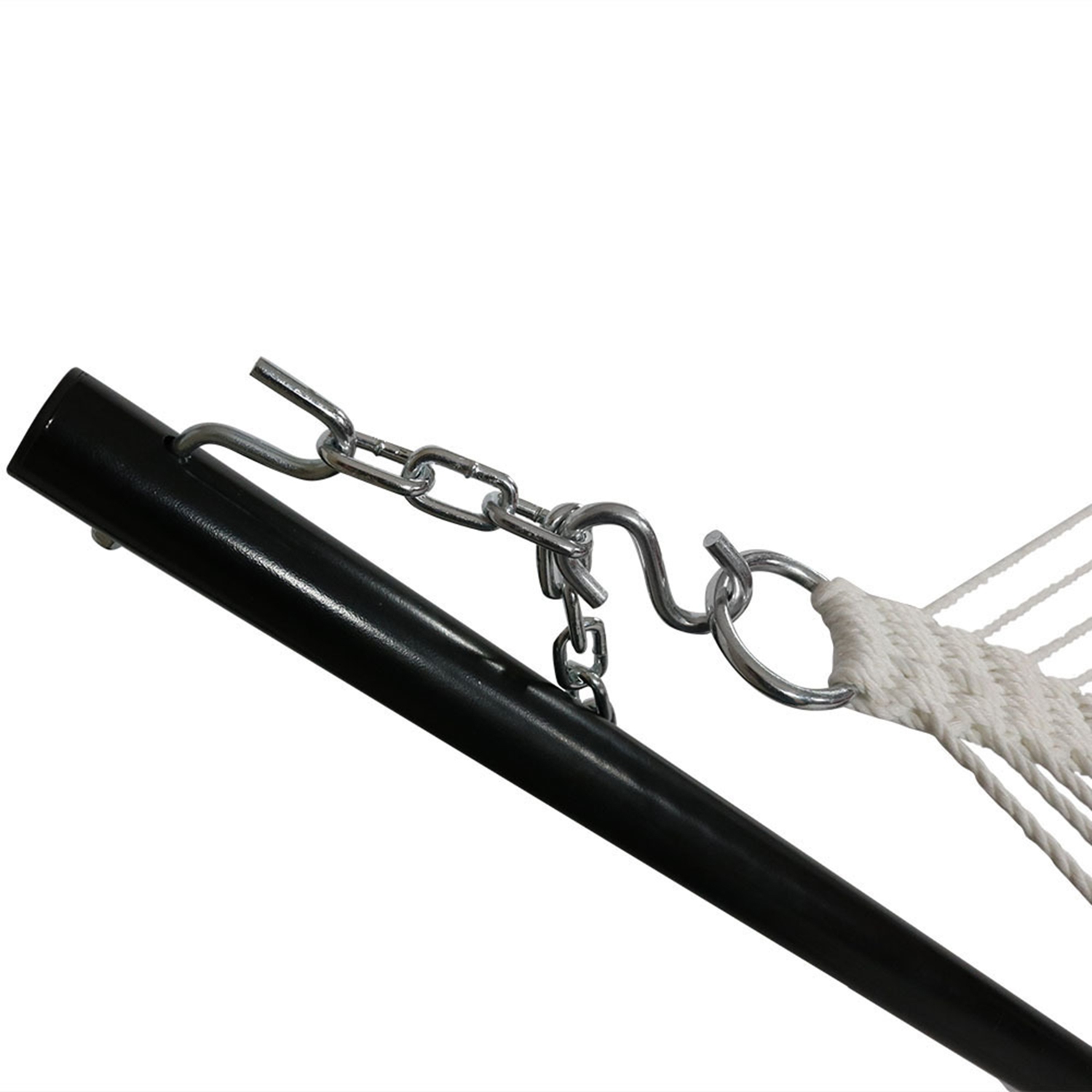 Sunnydaze 2-Person Quilted Fabric Hammock with Steel Stand - Red