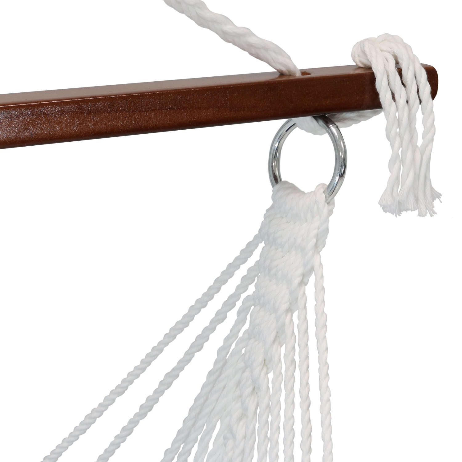 Sunnydaze Polyester Fabric Victorian Hammock Chair with Cushion - Gray