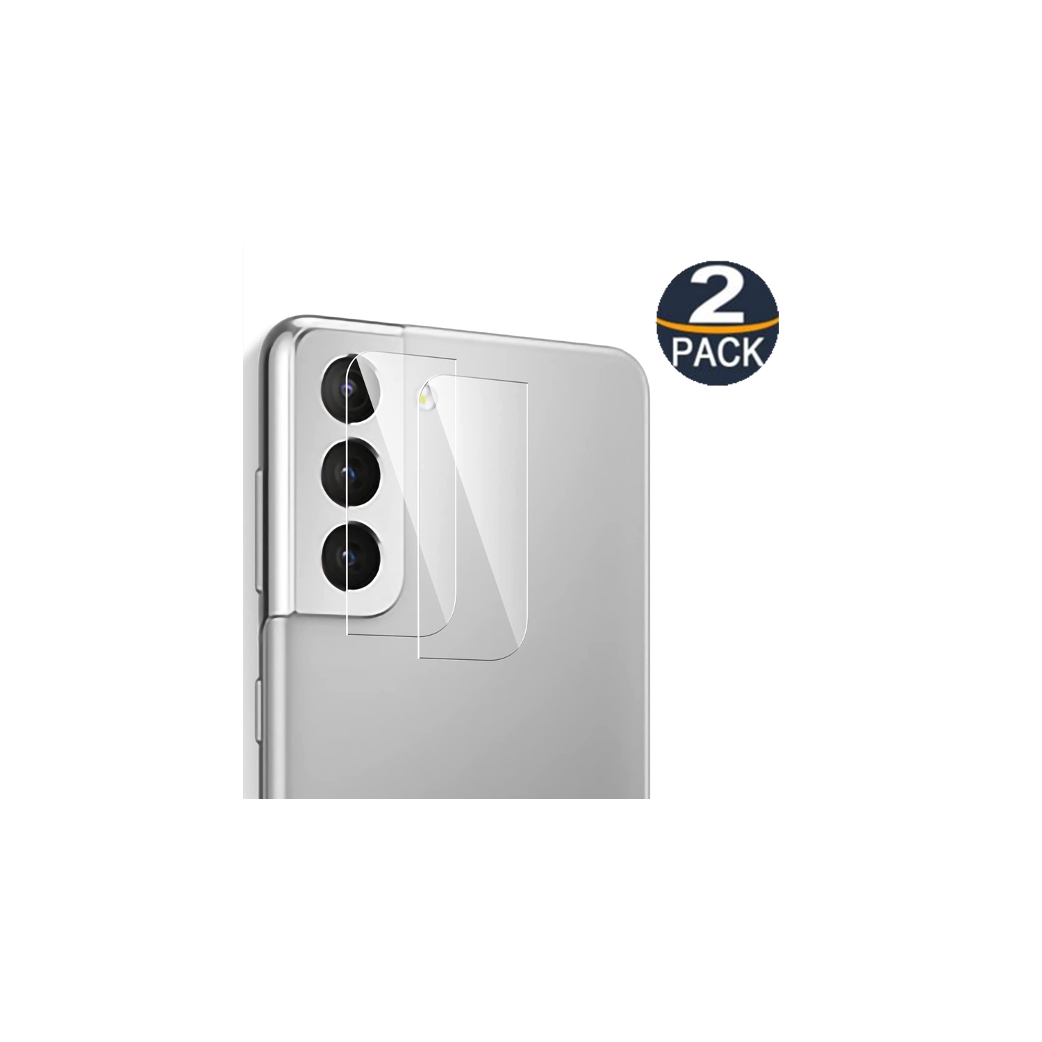 【2 Packs】 Protecteur d'objectif d'appareil photo en verre trempé ultra fin CSmart pour Samsung Galaxy S23 Plus, transparent