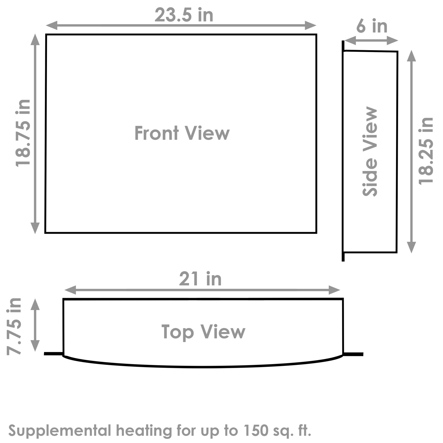 Sunnydaze 23 in Cozy Warmth Indoor Electric Fireplace Insert - Black