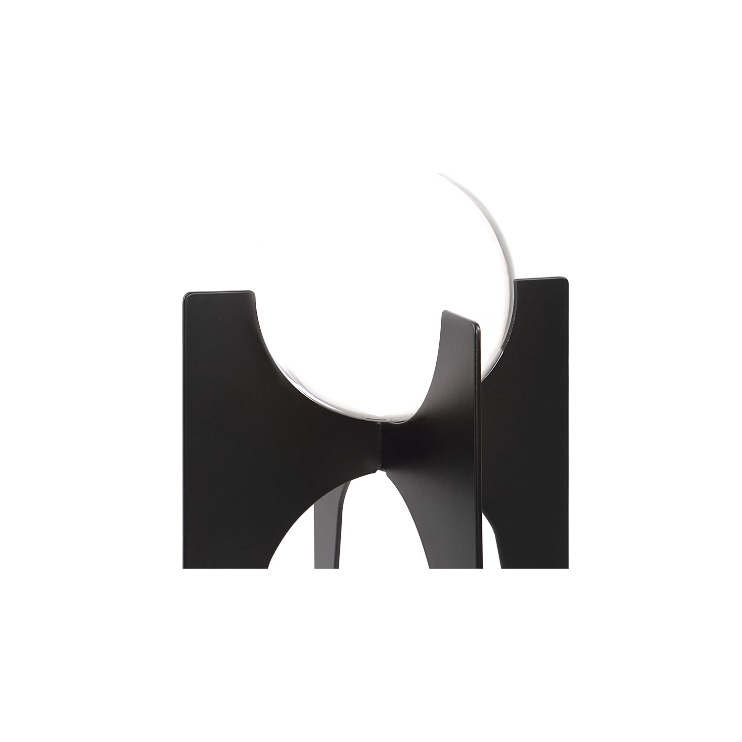 Uttermost Ellianna Contemporary Crystal and Metal Spheres in Black