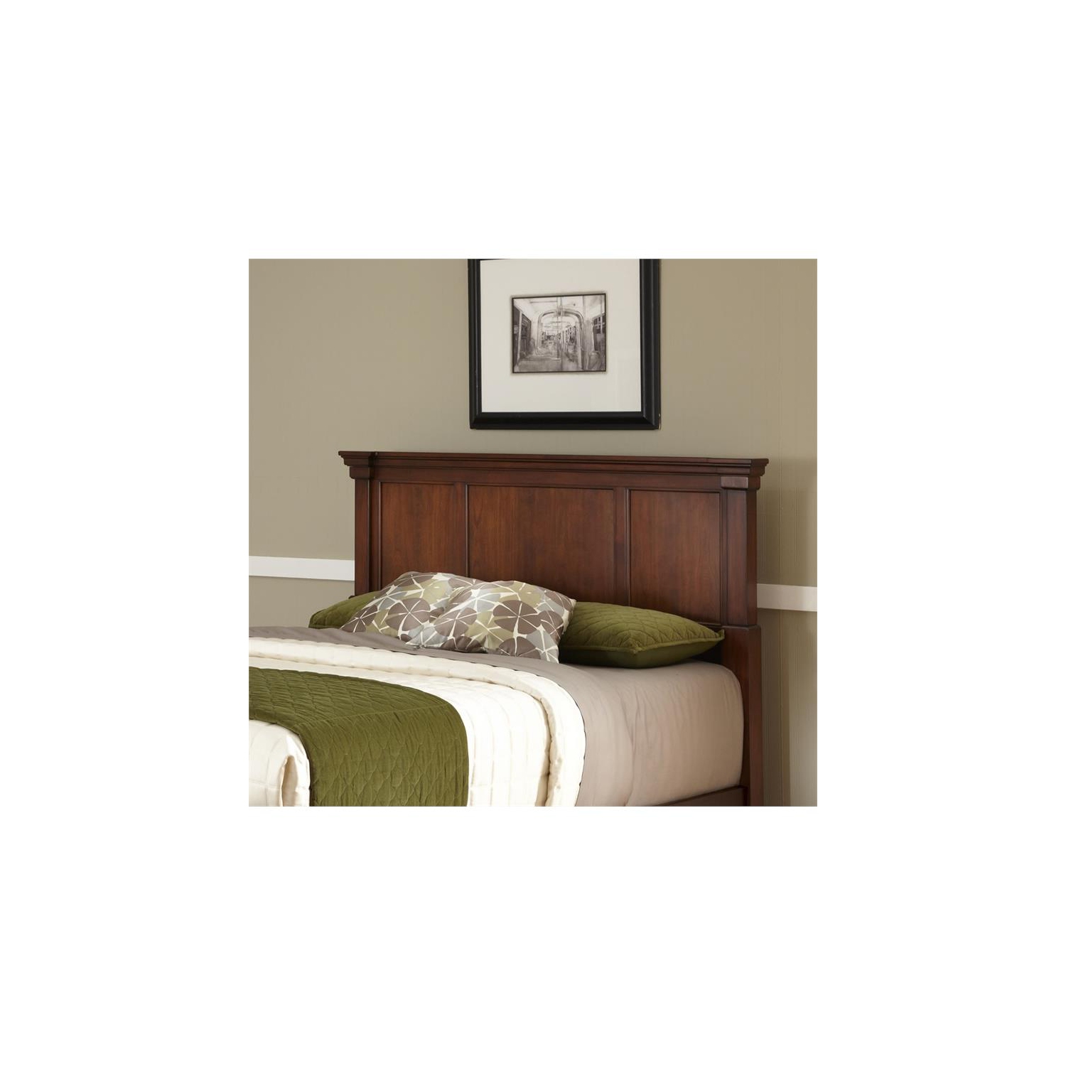 Bowery Hill Traditional Wood King Headboard in Brown