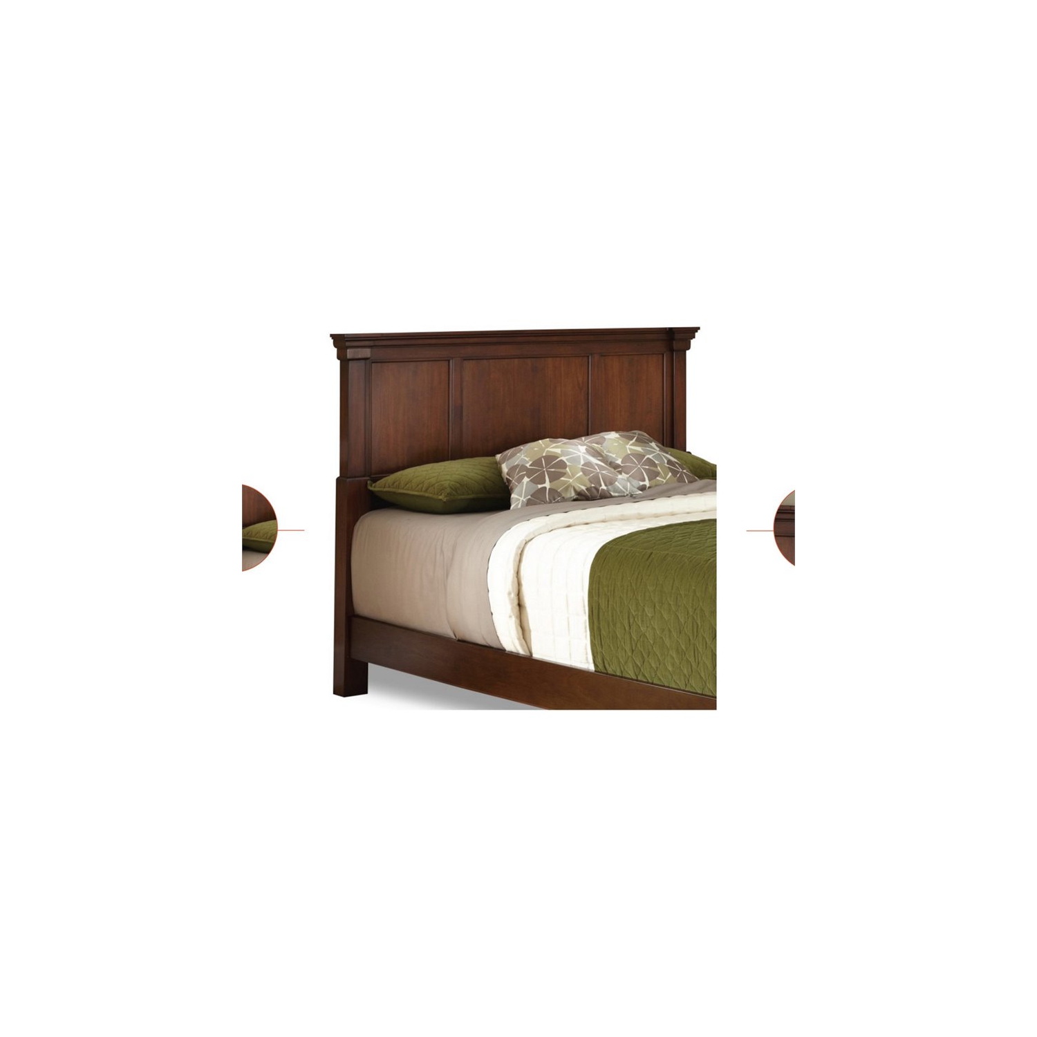 Bowery Hill Traditional Wood King Headboard in Brown
