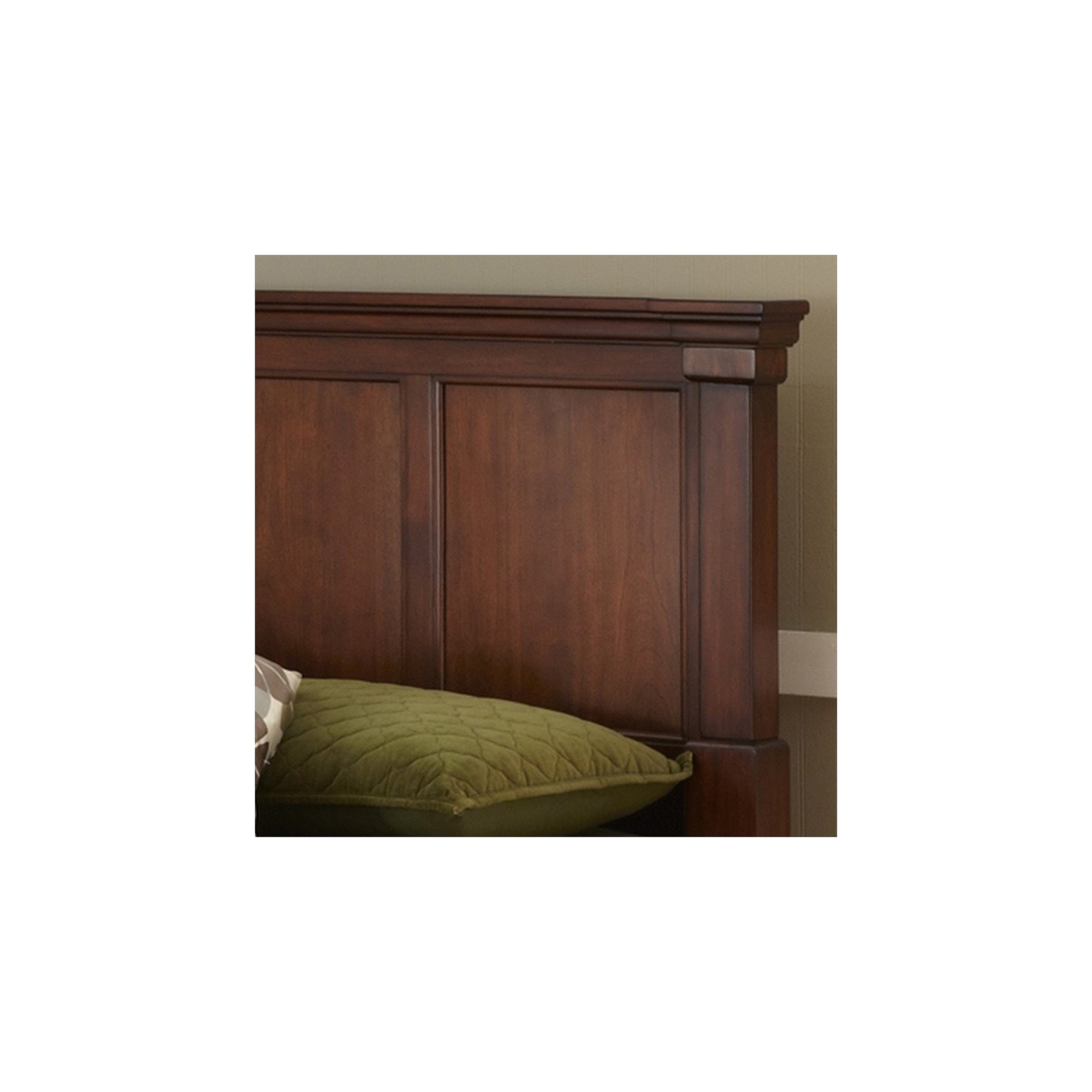 Bowery Hill Traditional Wood King Headboard in Brown