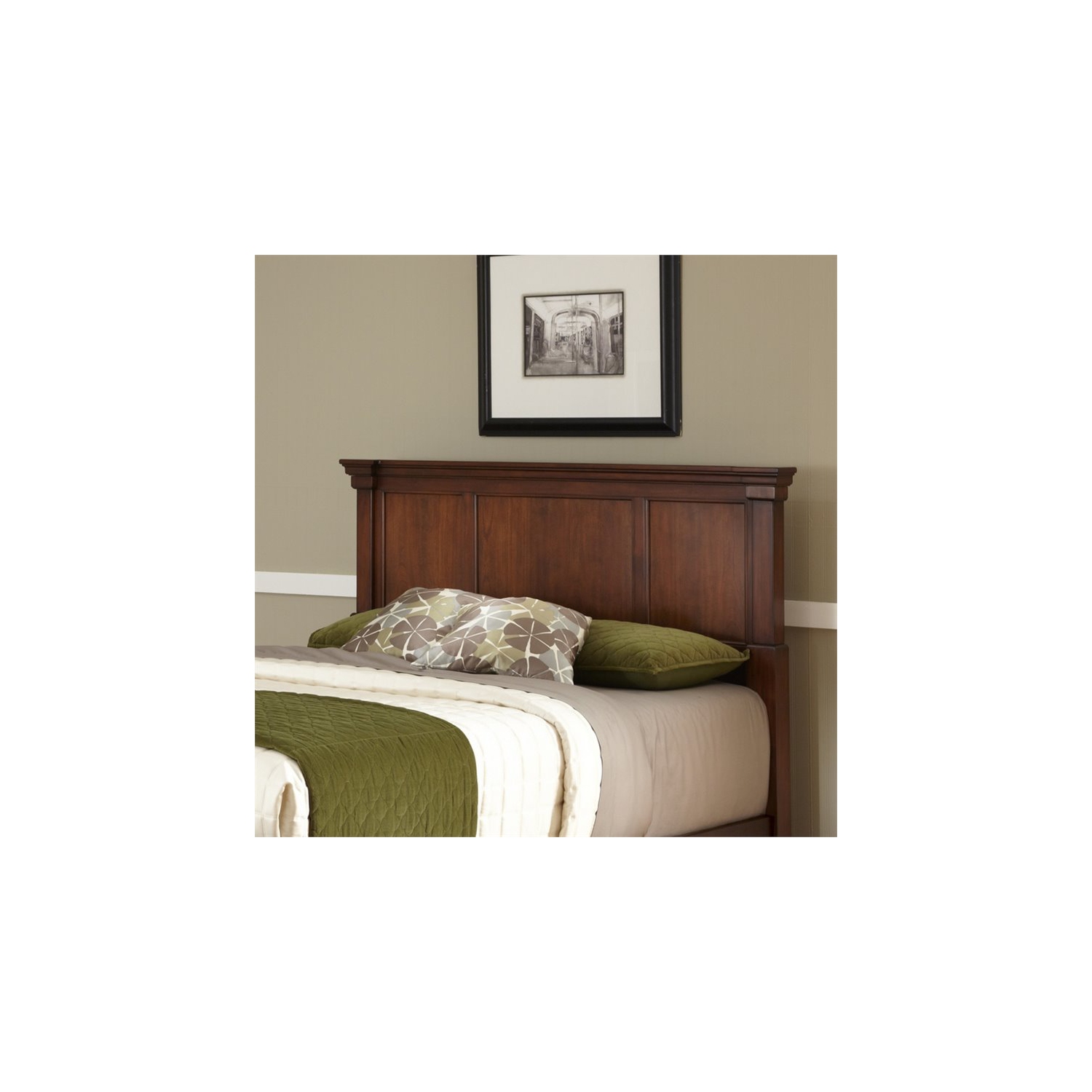 Bowery Hill Traditional Wood King Headboard in Brown