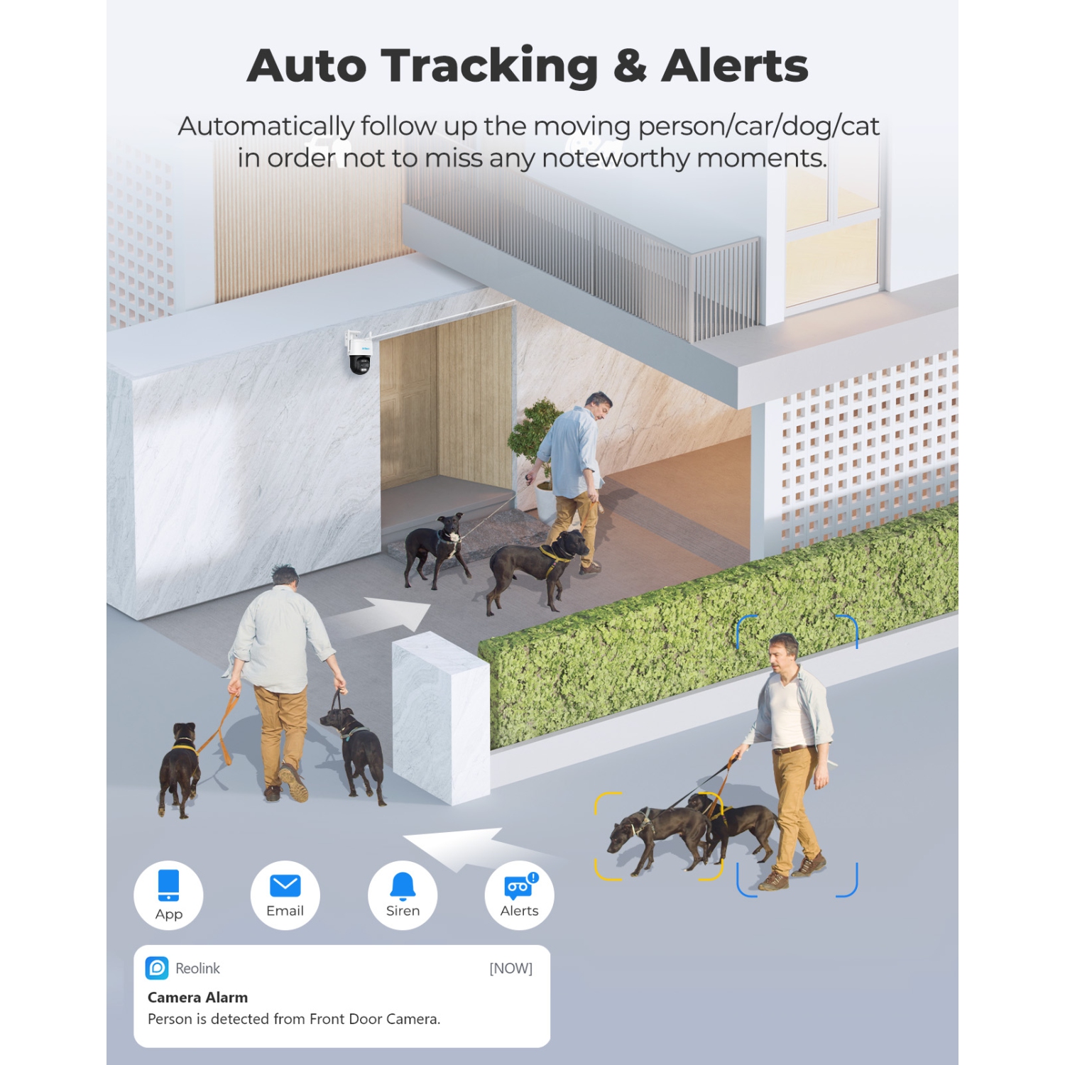 Reolink PTZ Security Camera with Auto Tracking, Wide-Angle & Telephoto Lenses, Dual View, 4K 8MP Ultra HD, 2.4/5Ghz Dual-Band WiFi