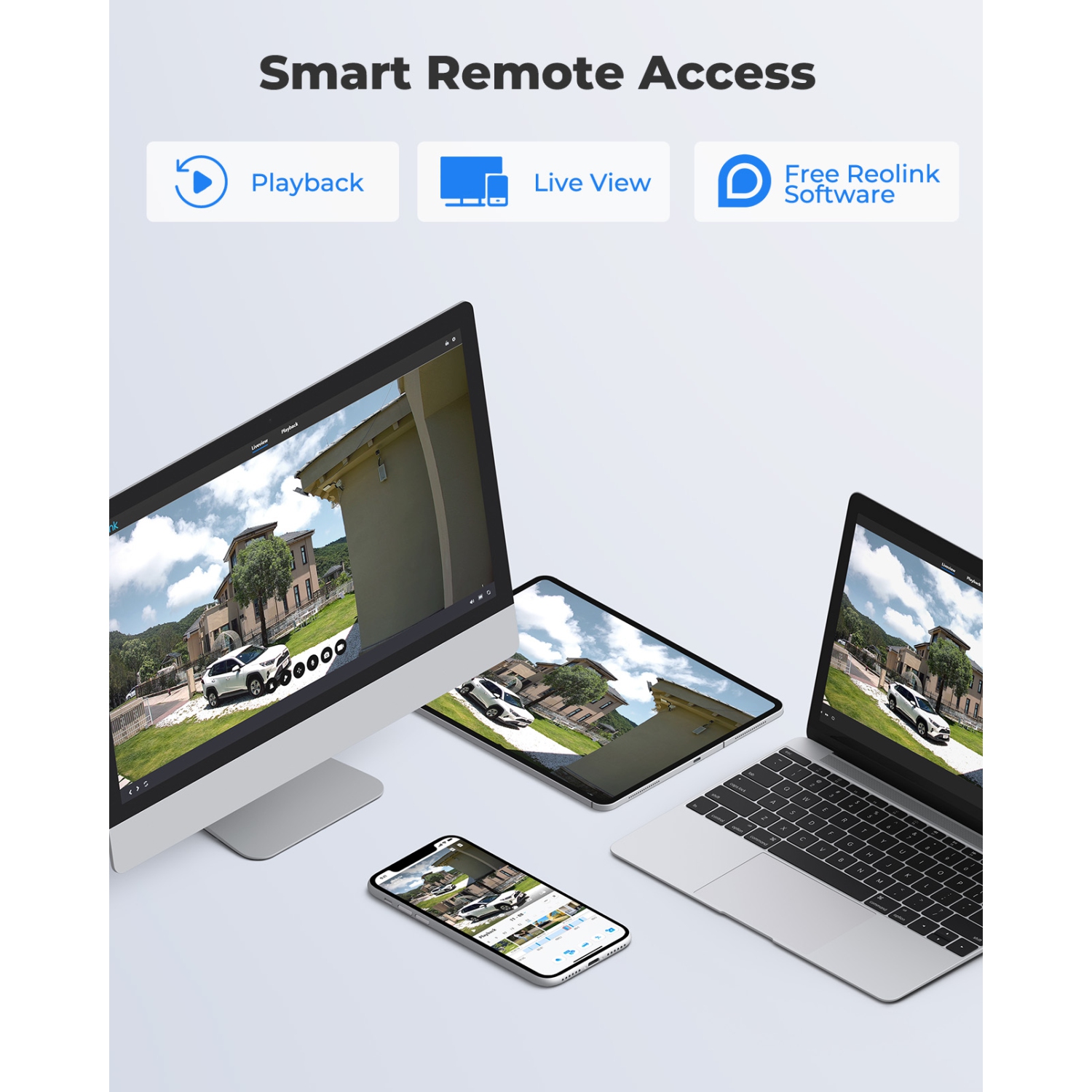 Reolink PTZ Security Camera with Auto Tracking, Wide-Angle & Telephoto Lenses, Dual View, 4K 8MP Ultra HD, 2.4/5Ghz Dual-Band WiFi