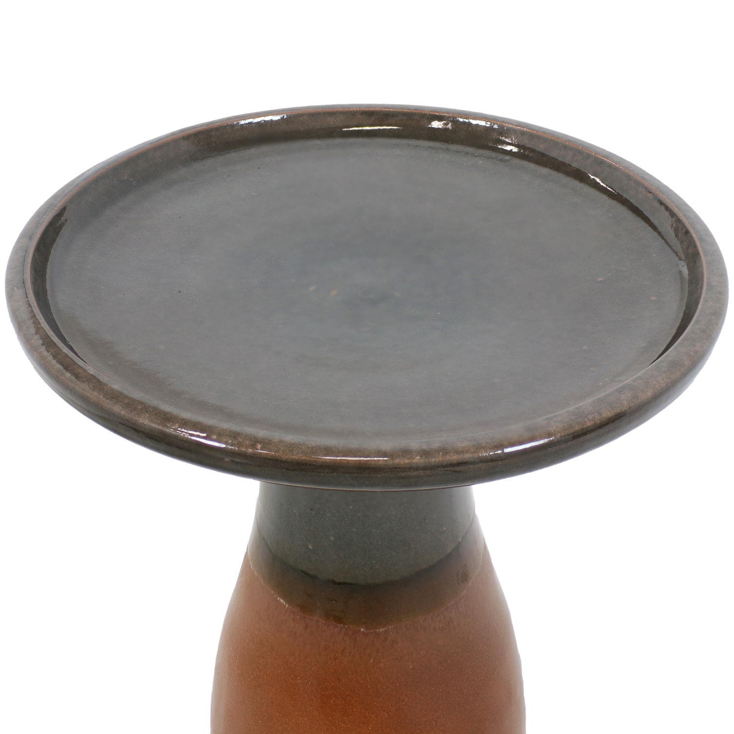 Sunnydaze Subtle Transitions Ceramic Bird Bath - 18.5 in - Dusty Rose