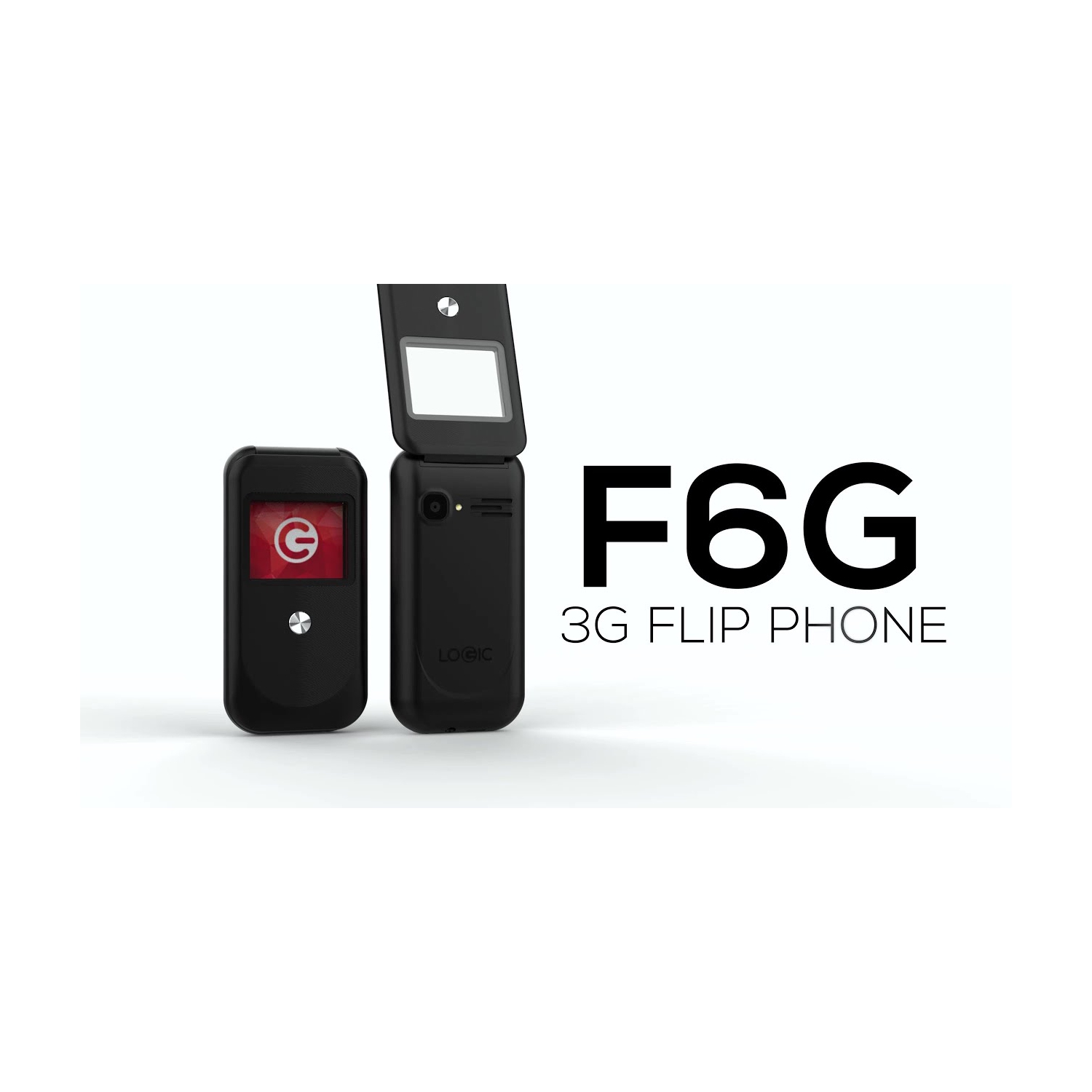 Logic F6G Flip Phone 3G - GSM Unlocked Smartphone - International Model - Brand New.