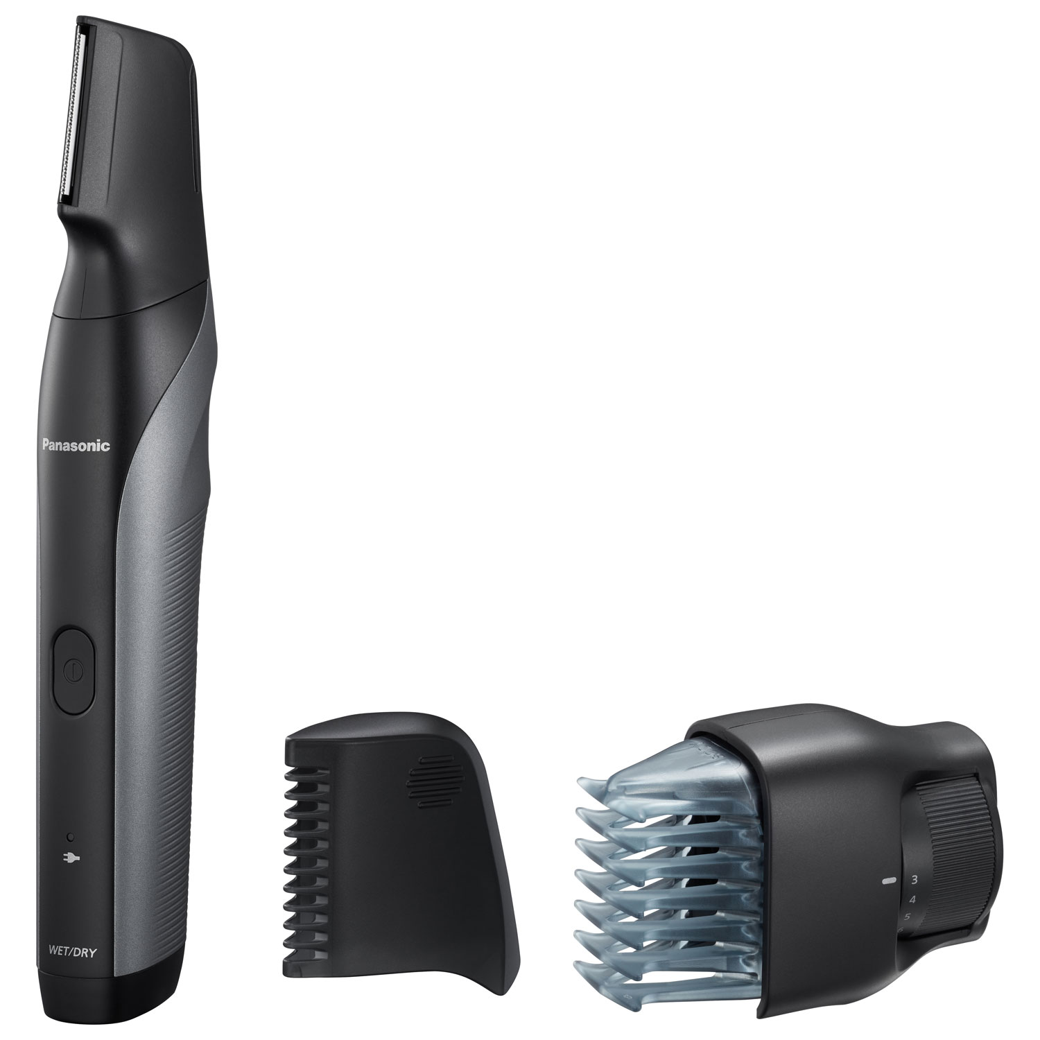 Panasonic Slim Line Wet & Dry Body Groomer - Black (Grey Grip)