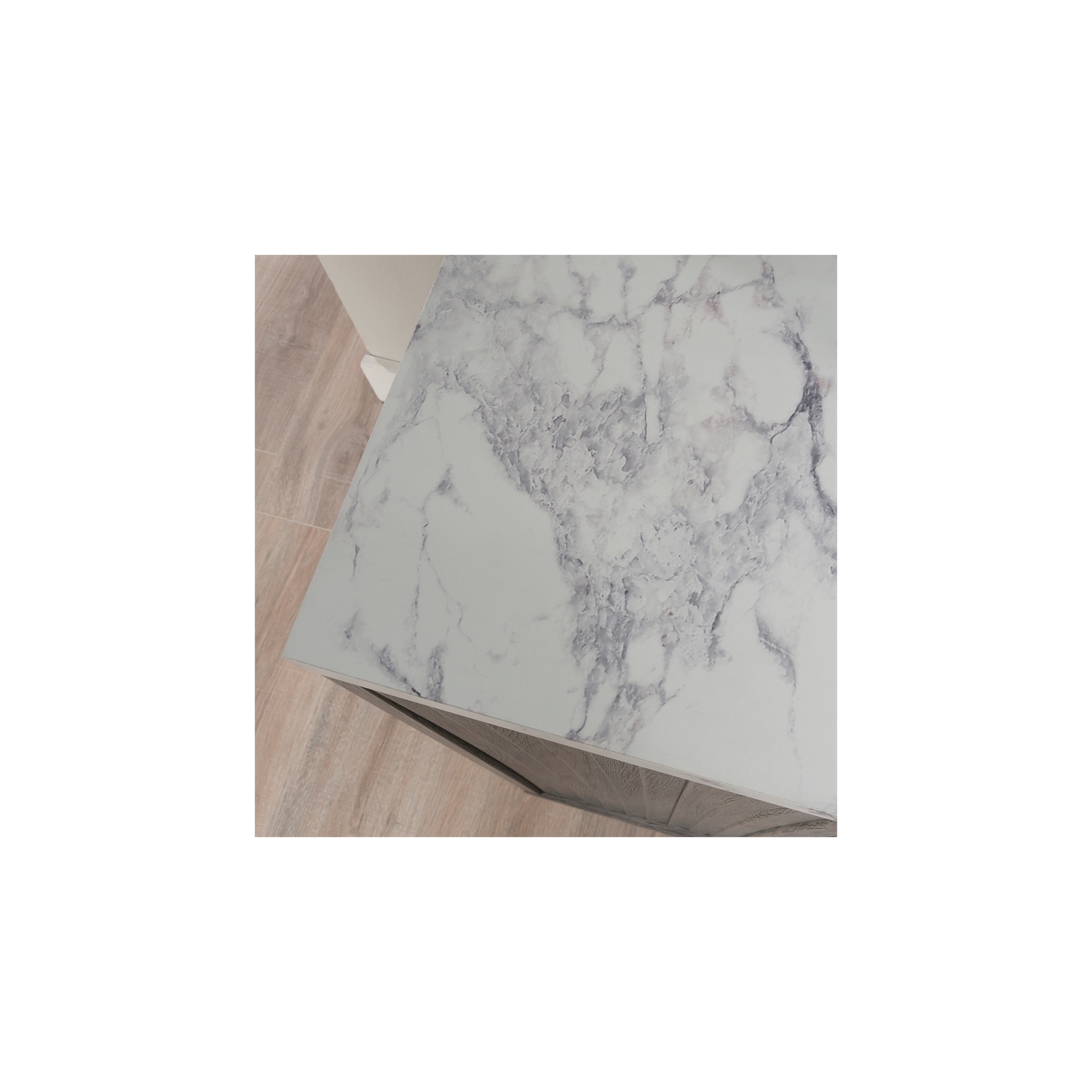 Sauder – rangement d’appoint en bois d’ingénierie East Rock, chêne cendré