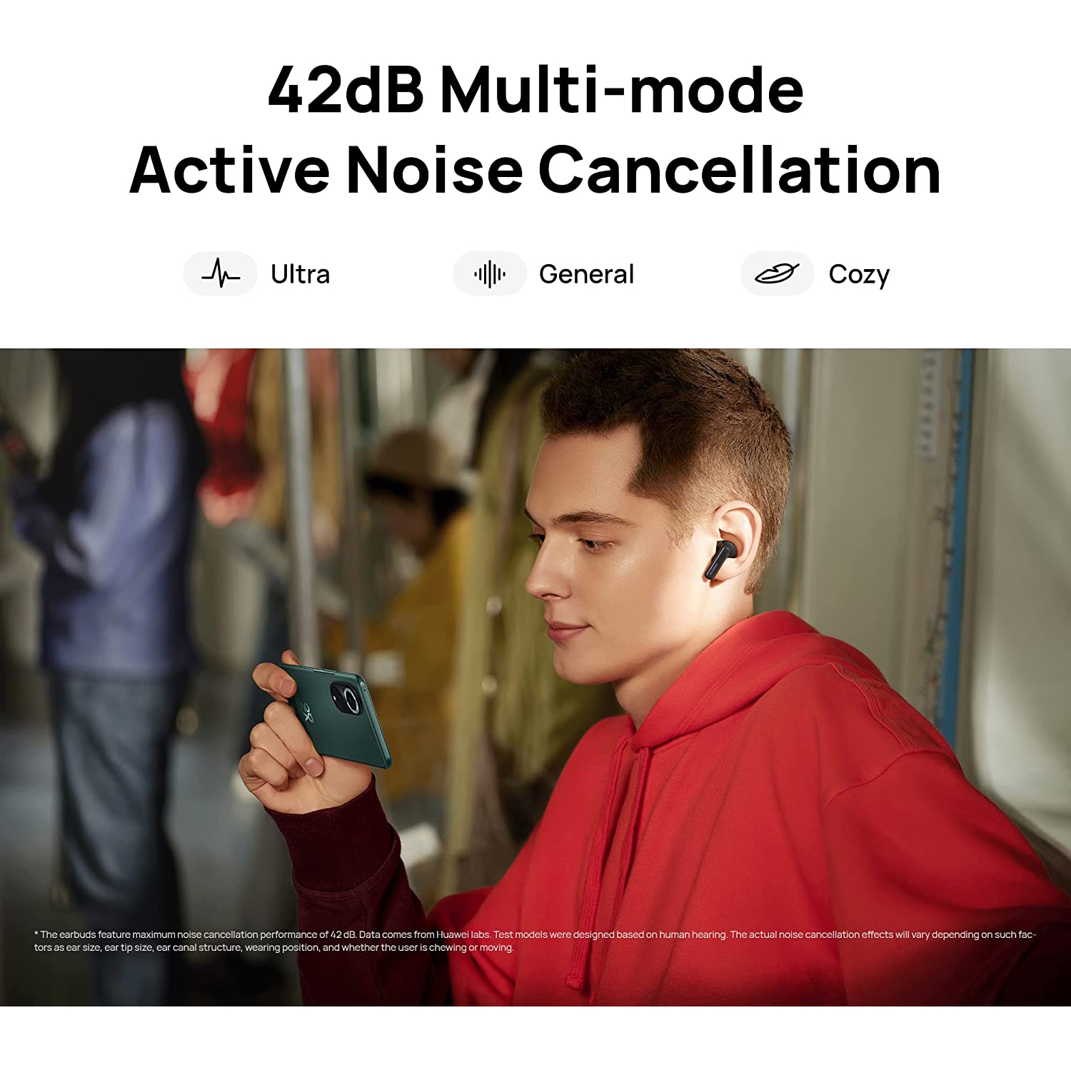 HUAWEI FreeBuds 5i Wireless Earphone - TWS Bluetooth Earbuds, Hi-Res sound, multi-mode noise cancellation, 28 hr battery life, Dual device