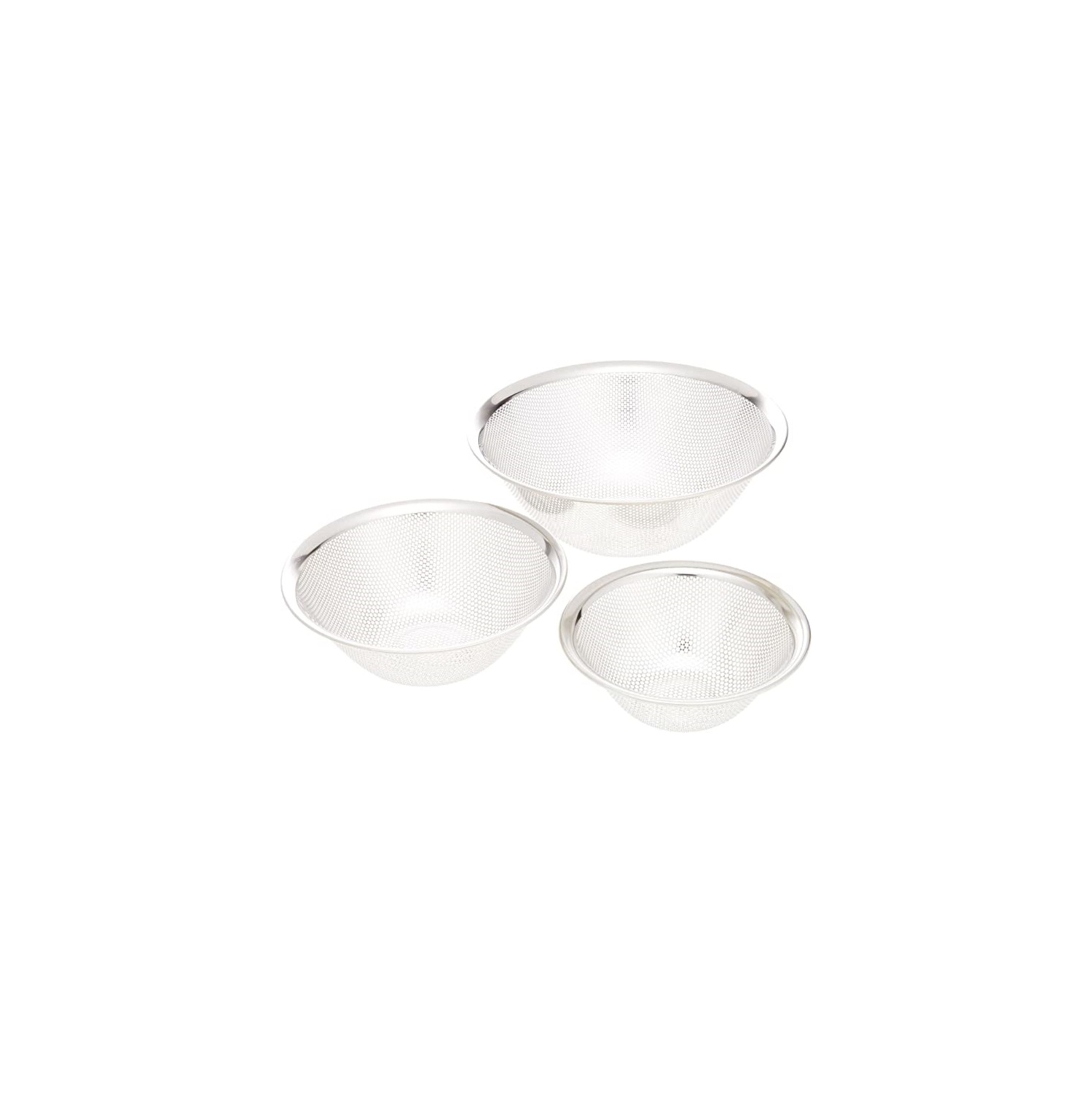 Sori Yanagi Stainless Bowl & Punched Strainer 6pcs