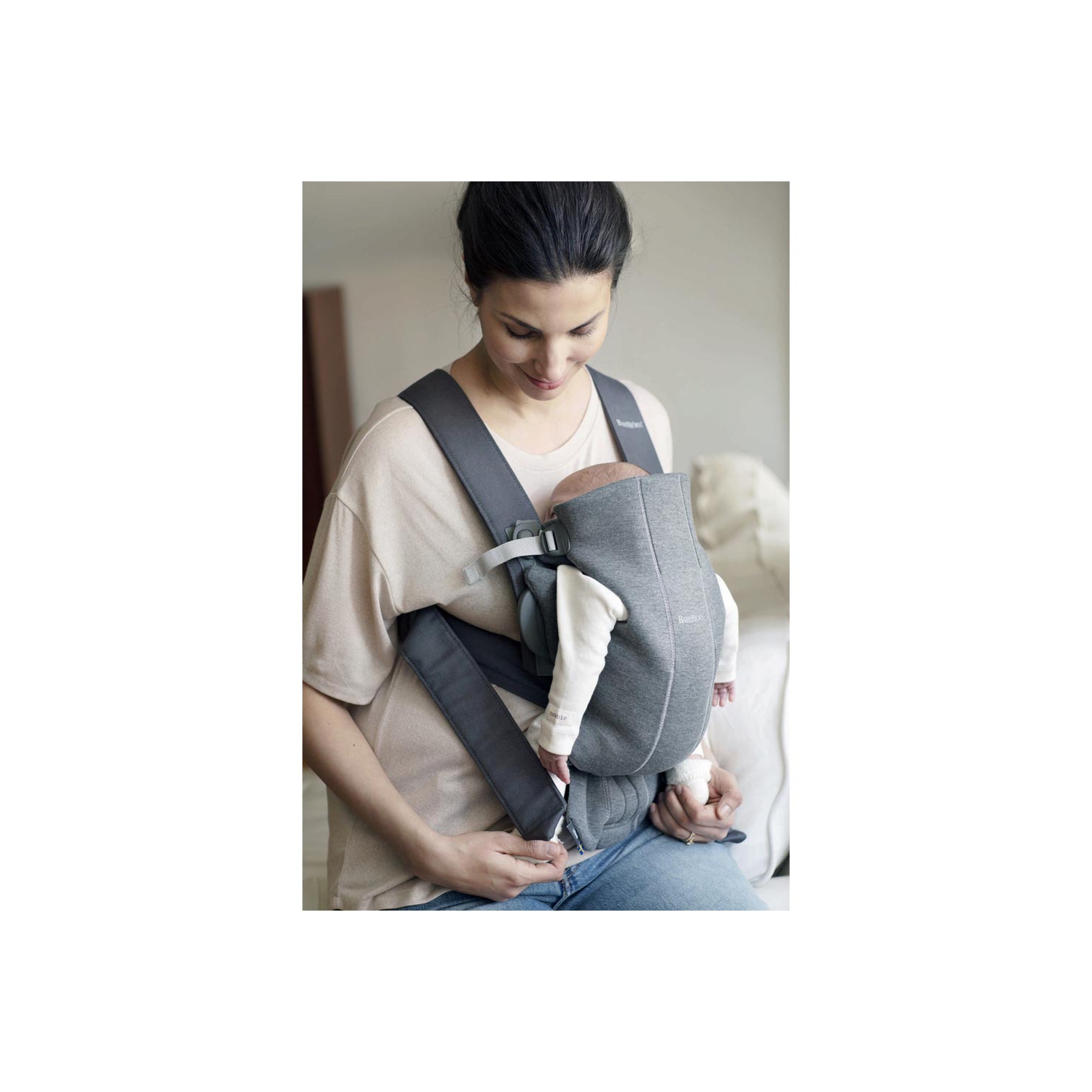 Porte-bébé Mini de BabyBjorn - 3D filet, noir