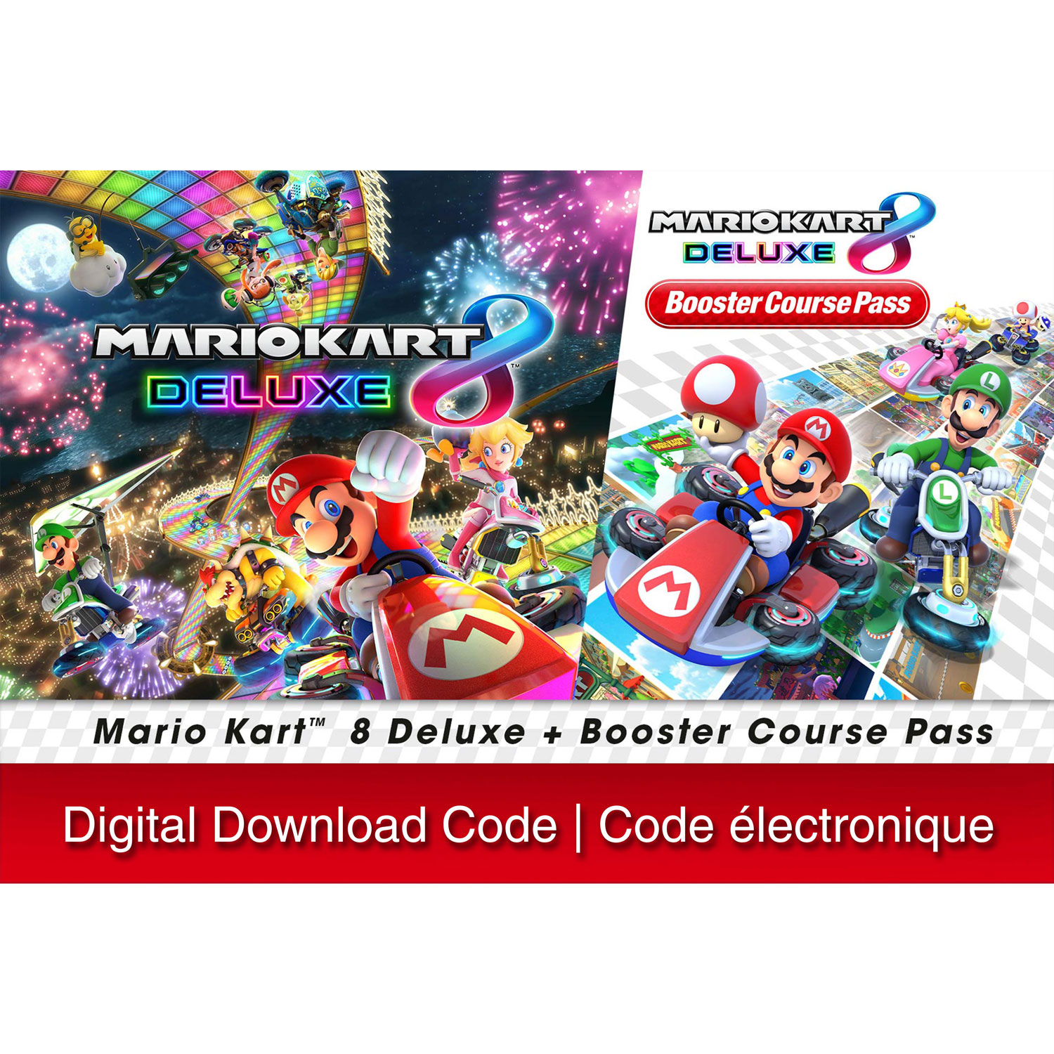Mario Kart 8 Deluxe + Booster Course Pass Bundle (Switch) - Digital Download