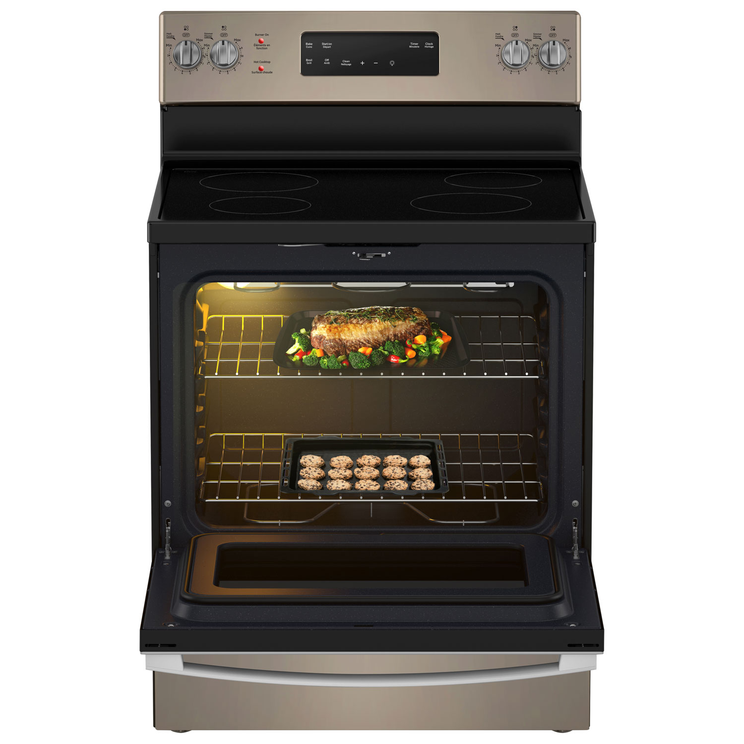 GE 30" 5.0 Cu. Ft. Freestanding Electric Range - Slate