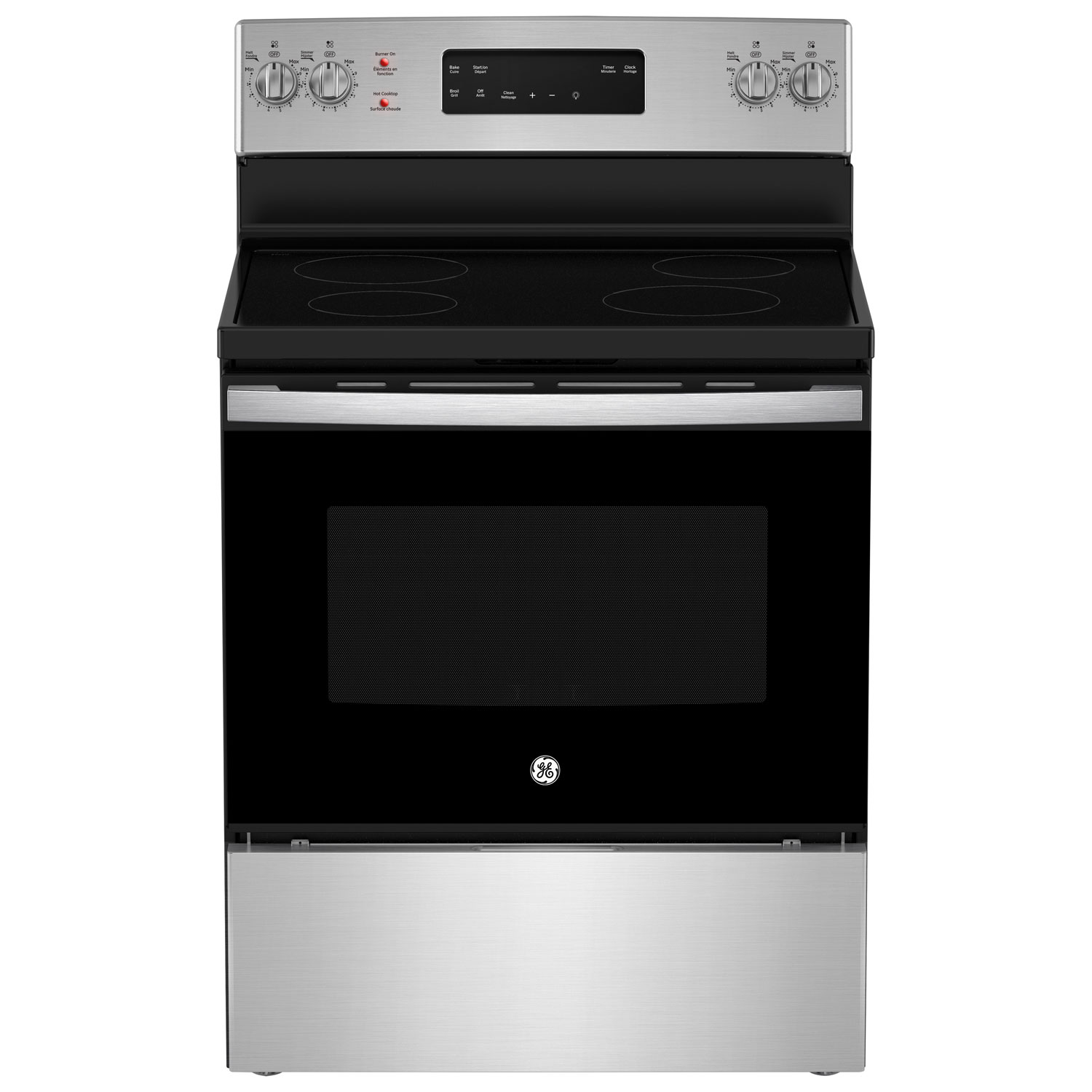 GE 30" 5.0 Cu. Ft. Self-Clean Freestanding Electric Range - Stainless Steel