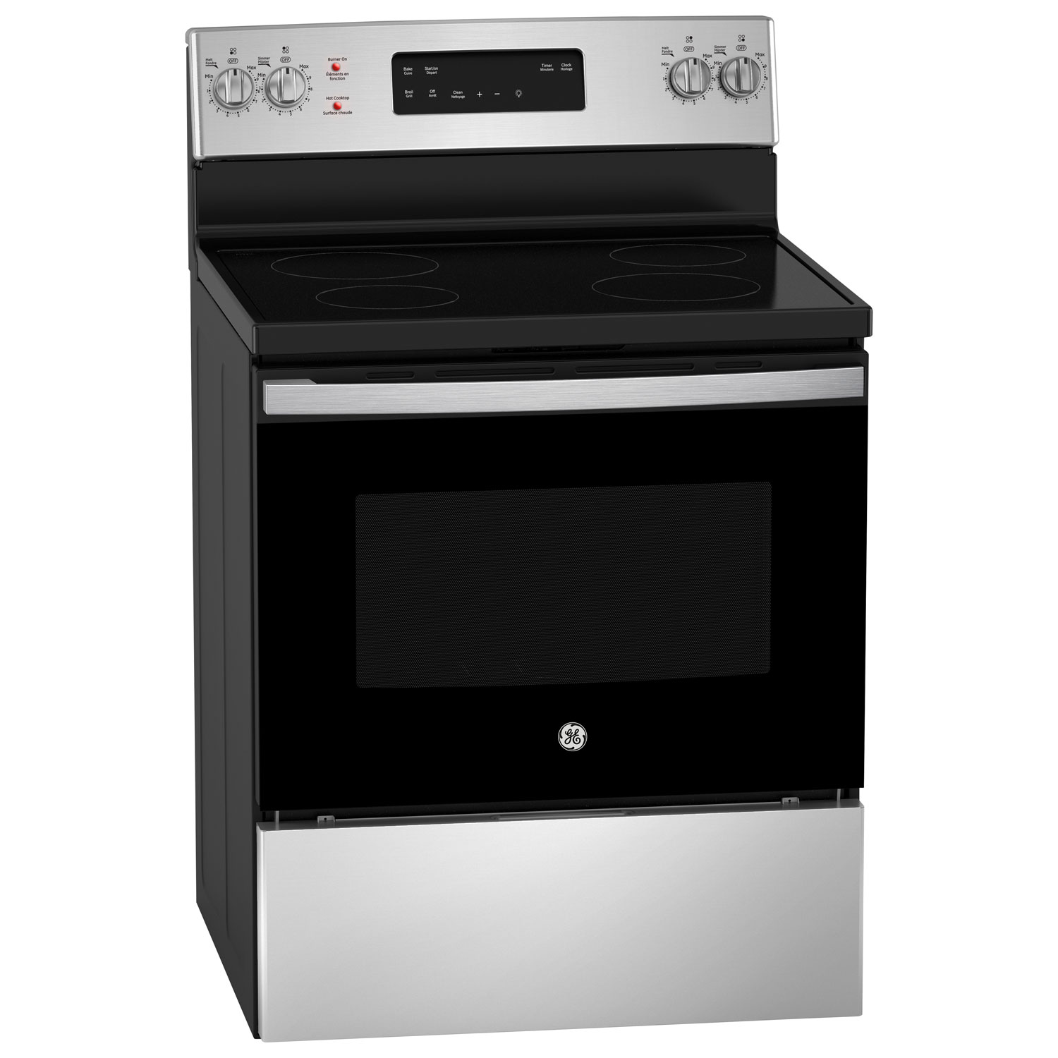 GE 30" 5.0 Cu. Ft. Self-Clean Freestanding Electric Range - Stainless Steel