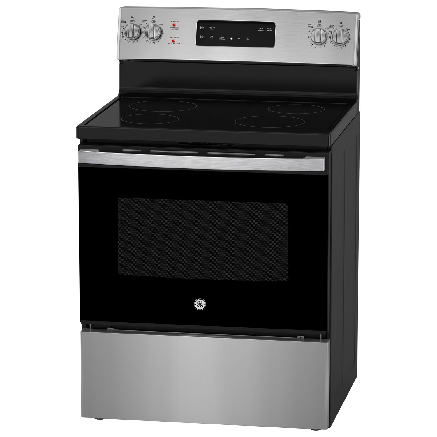 GE 30" 5.0 Cu. Ft. Self-Clean Freestanding Electric Range - Stainless Steel