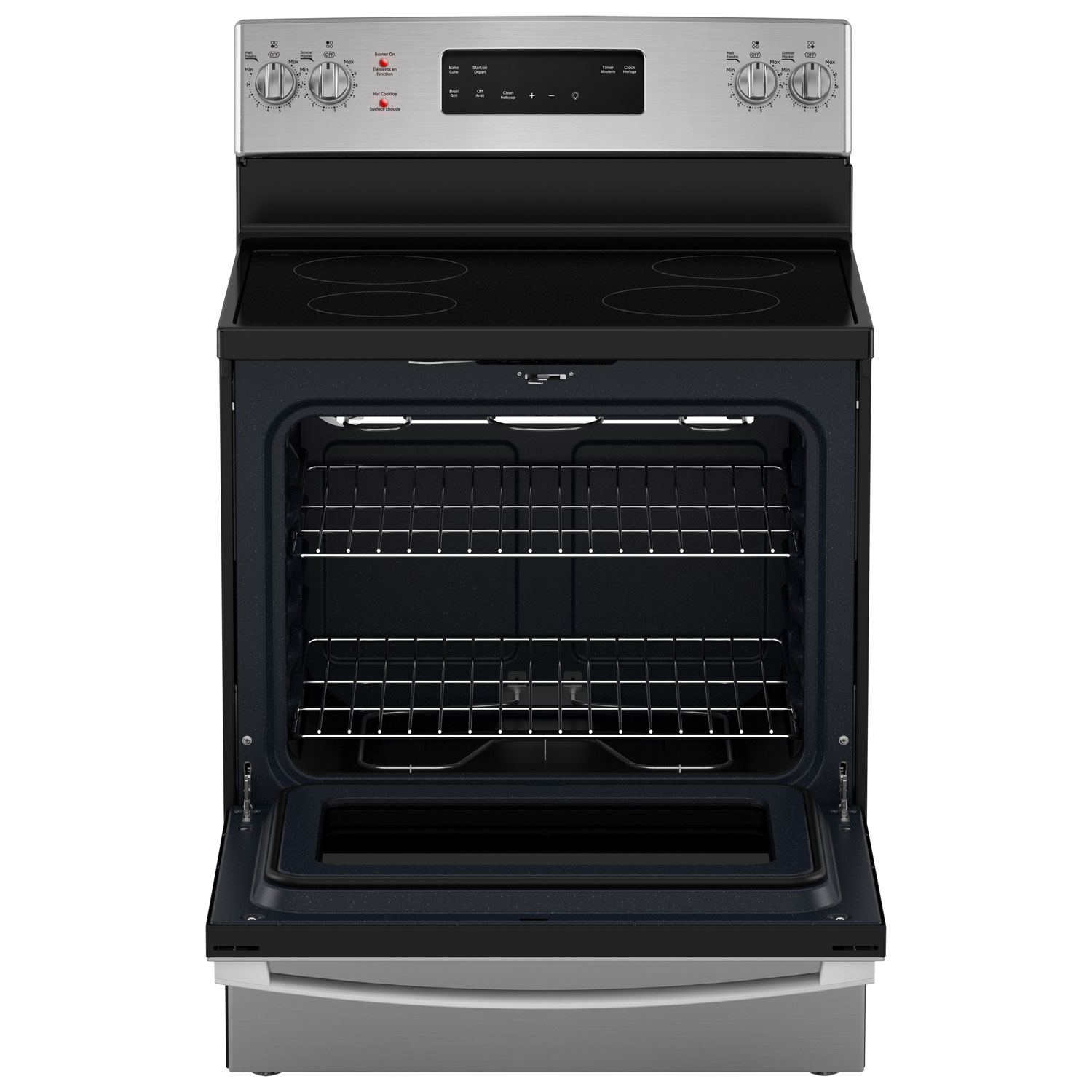 GE 30" 5.0 Cu. Ft. Self-Clean Freestanding Electric Range - Stainless Steel