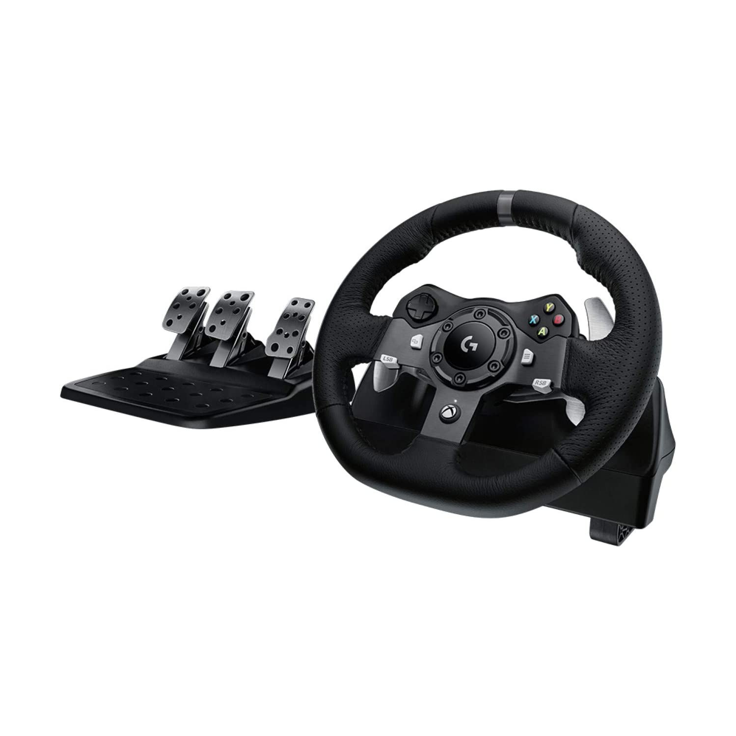 Refurbished (Excellent) - Logitech G920 Driving Force Racing Wheel and Floor Pedals for Xbox Series X|S, Xbox One, PC, Mac - Black