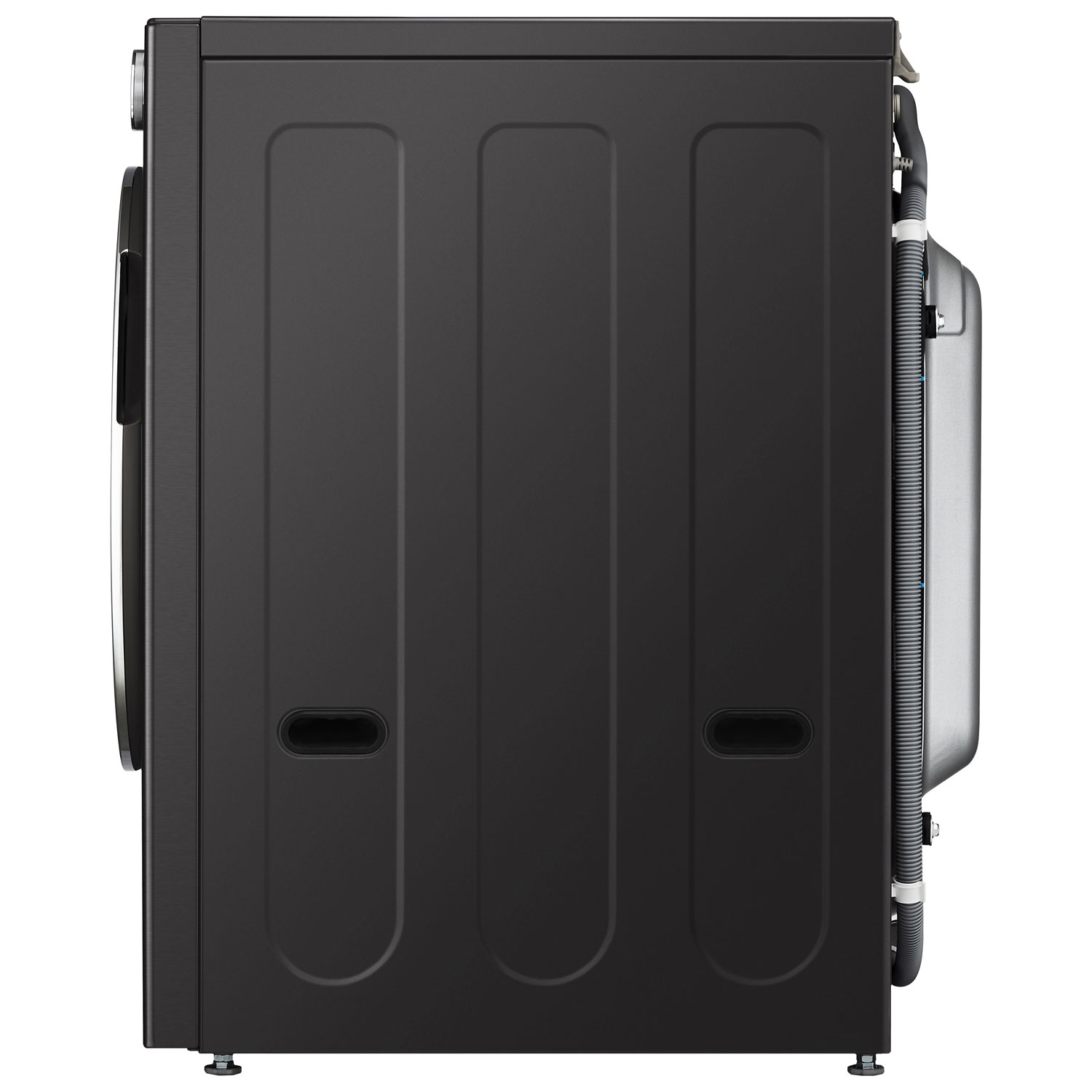 LG 5.8 Cu. Ft. High Efficiency Front Load Steam Washer - Black Steel