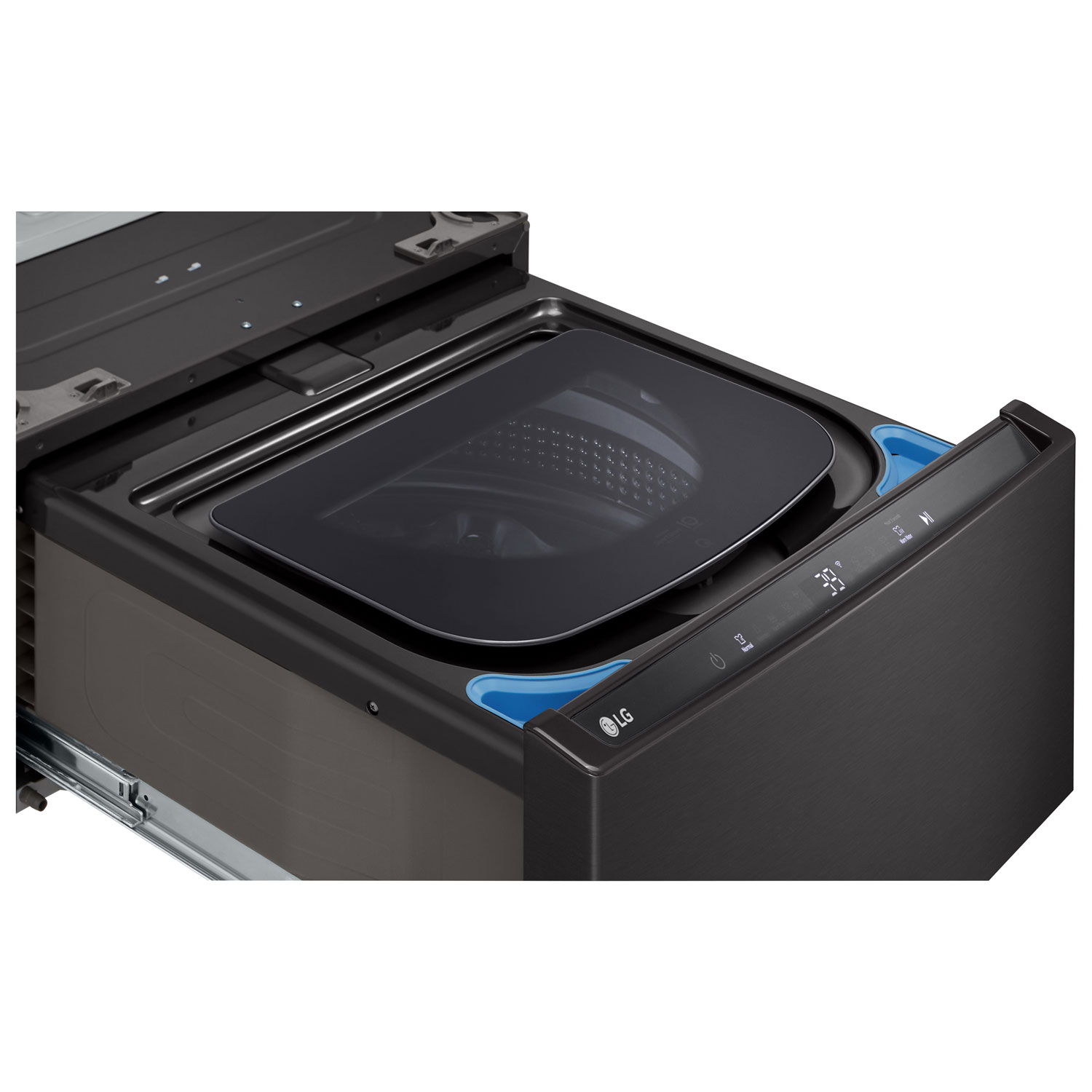 Laveuse sur socle de 1 pi³ de 27 po Sidekick de LG - Acier noir