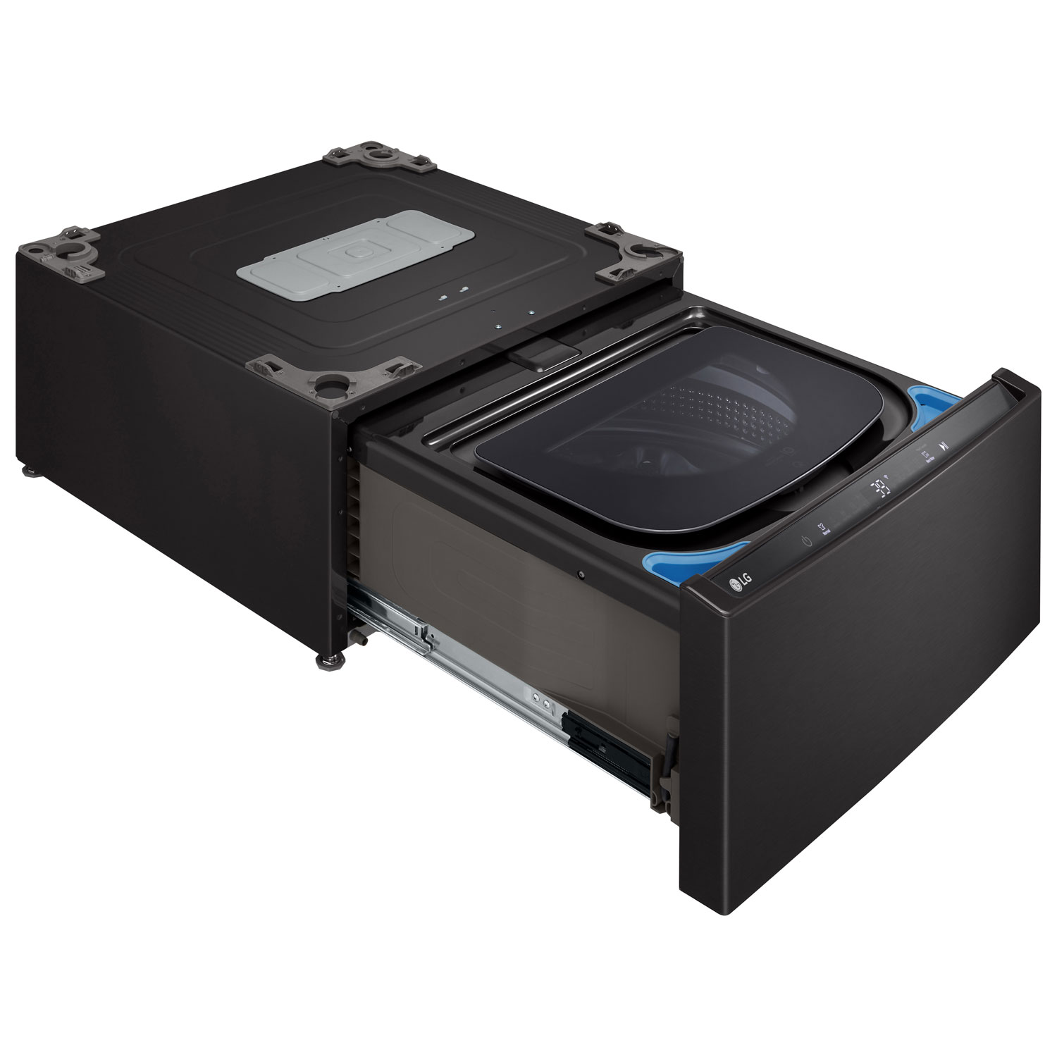 Laveuse sur socle de 1 pi³ de 27 po Sidekick de LG - Acier noir