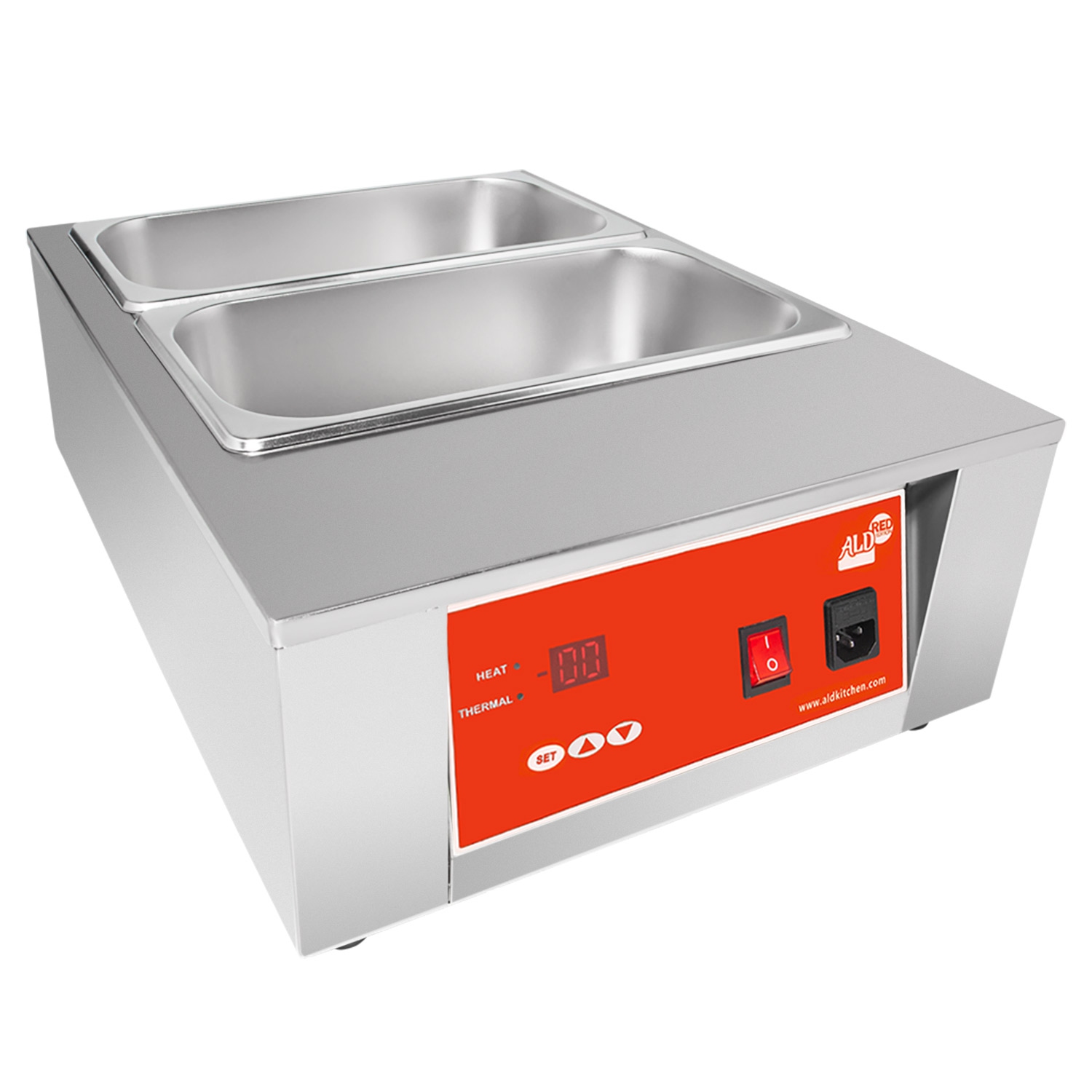 AR-D2002-2 Digital Electric Chocolate Melter | 8 kg Commercial Chocolate Heater | 2 Tanks | 110V