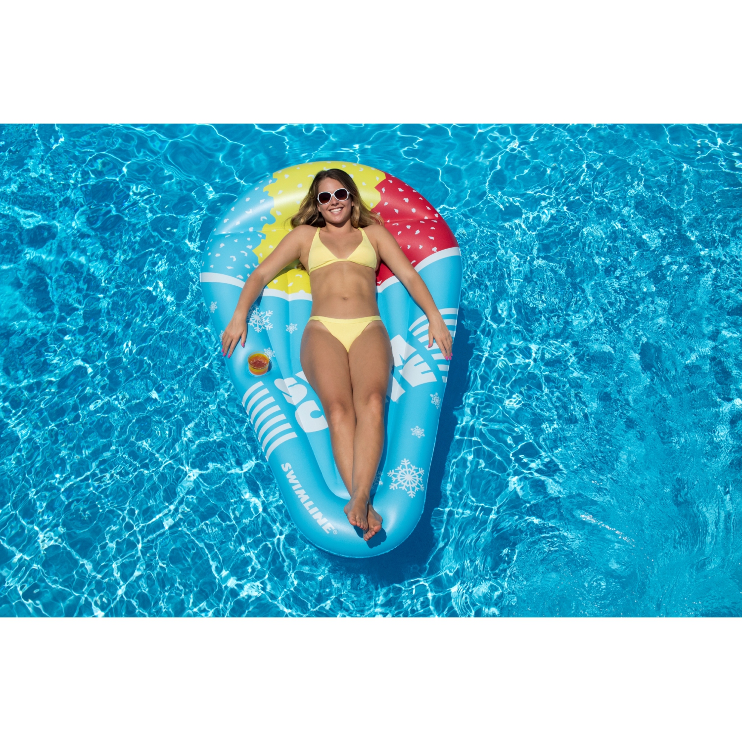 Inflatable Swim Snow Cone Pool Mattress - 11"